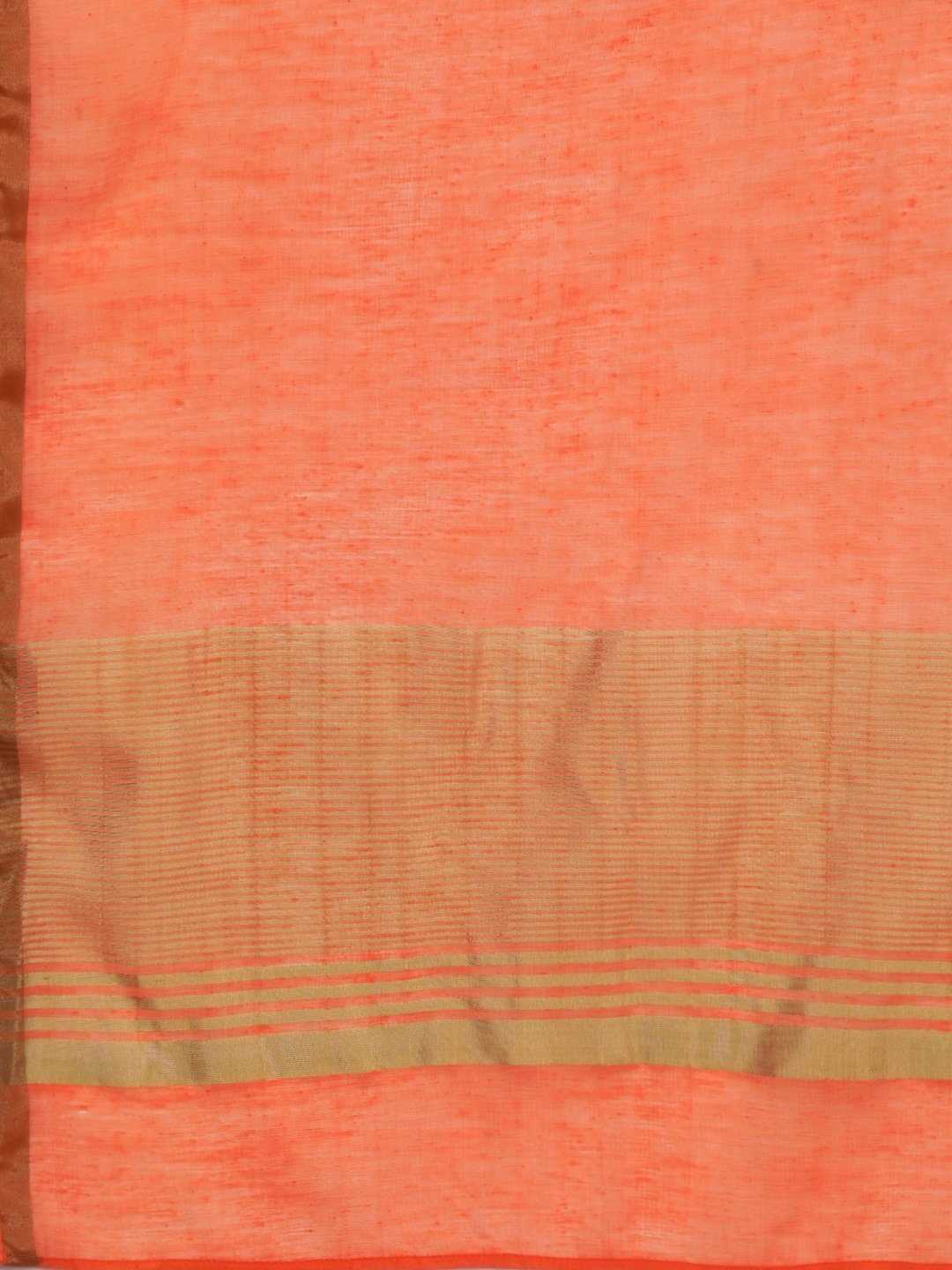 Women's Orange & Golden Checked Kurta with Palazzos & Dupatta