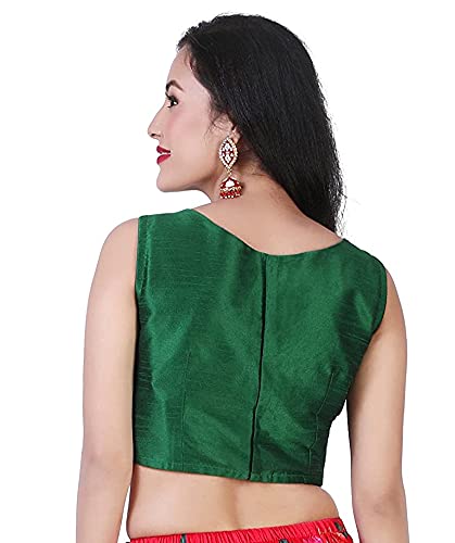Women's Polyester Sleeveless Saree Blouse.