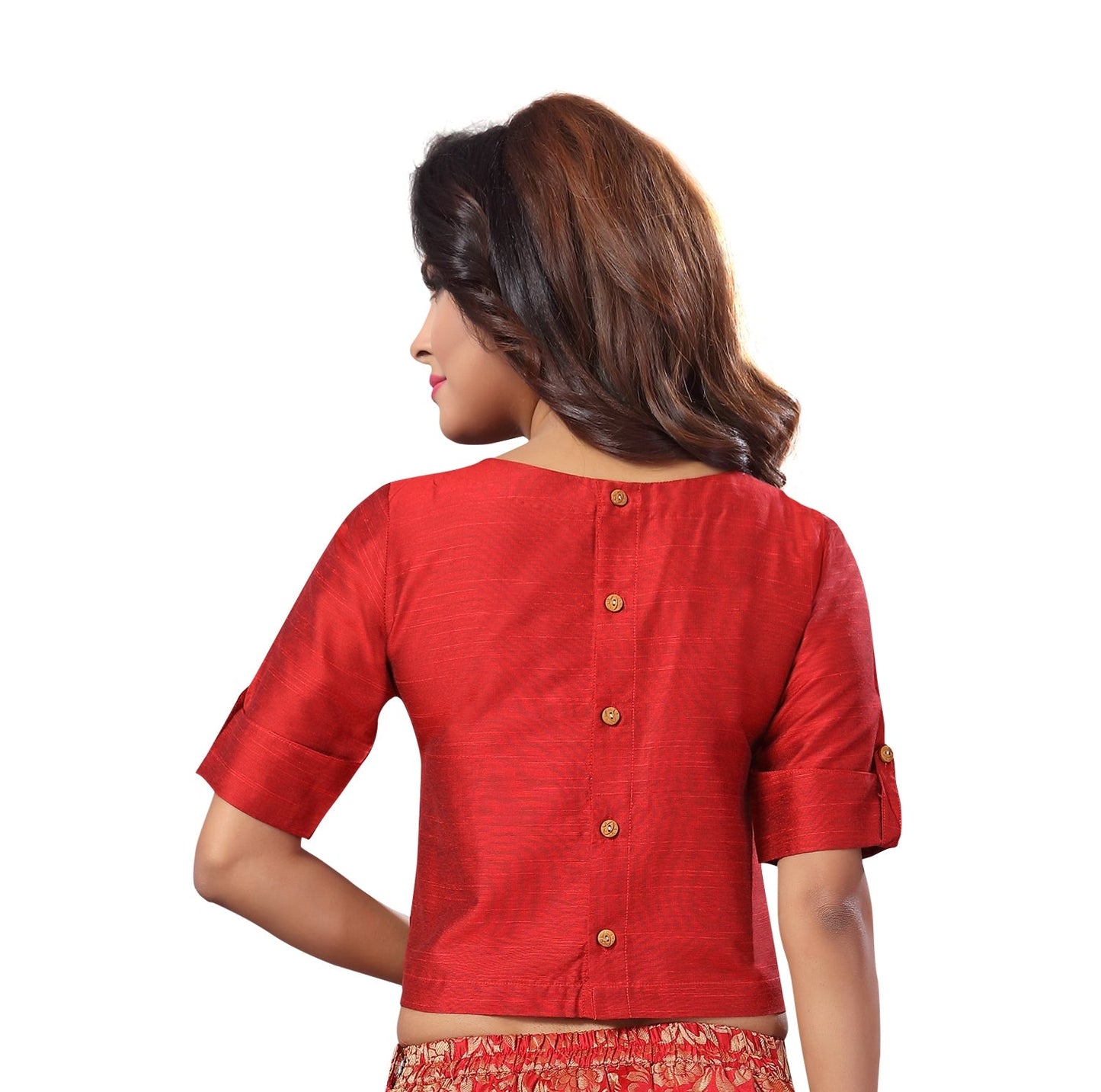 Women's Cotton Half Sleeve Saree Blouse