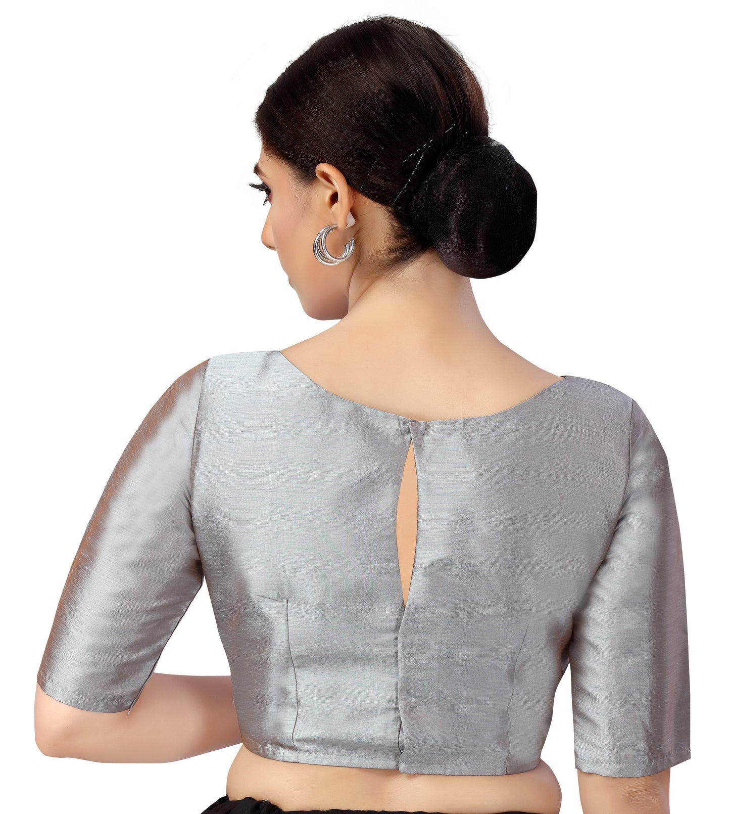 Women's Polyester Plain Coloured Saree Blouse.