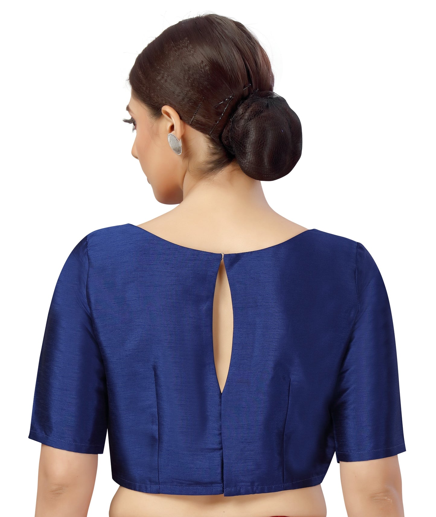 Women's Polyester Plain Coloured Saree Blouse.