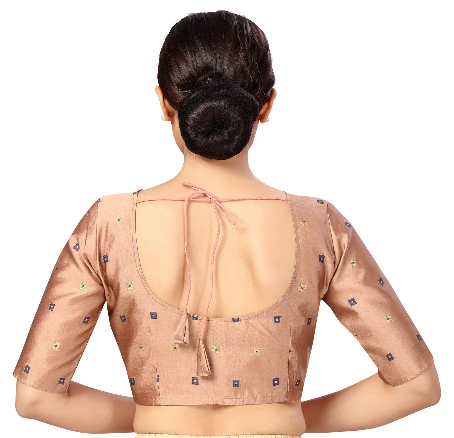 Women's Polyester Faux Silk Saree Blouse