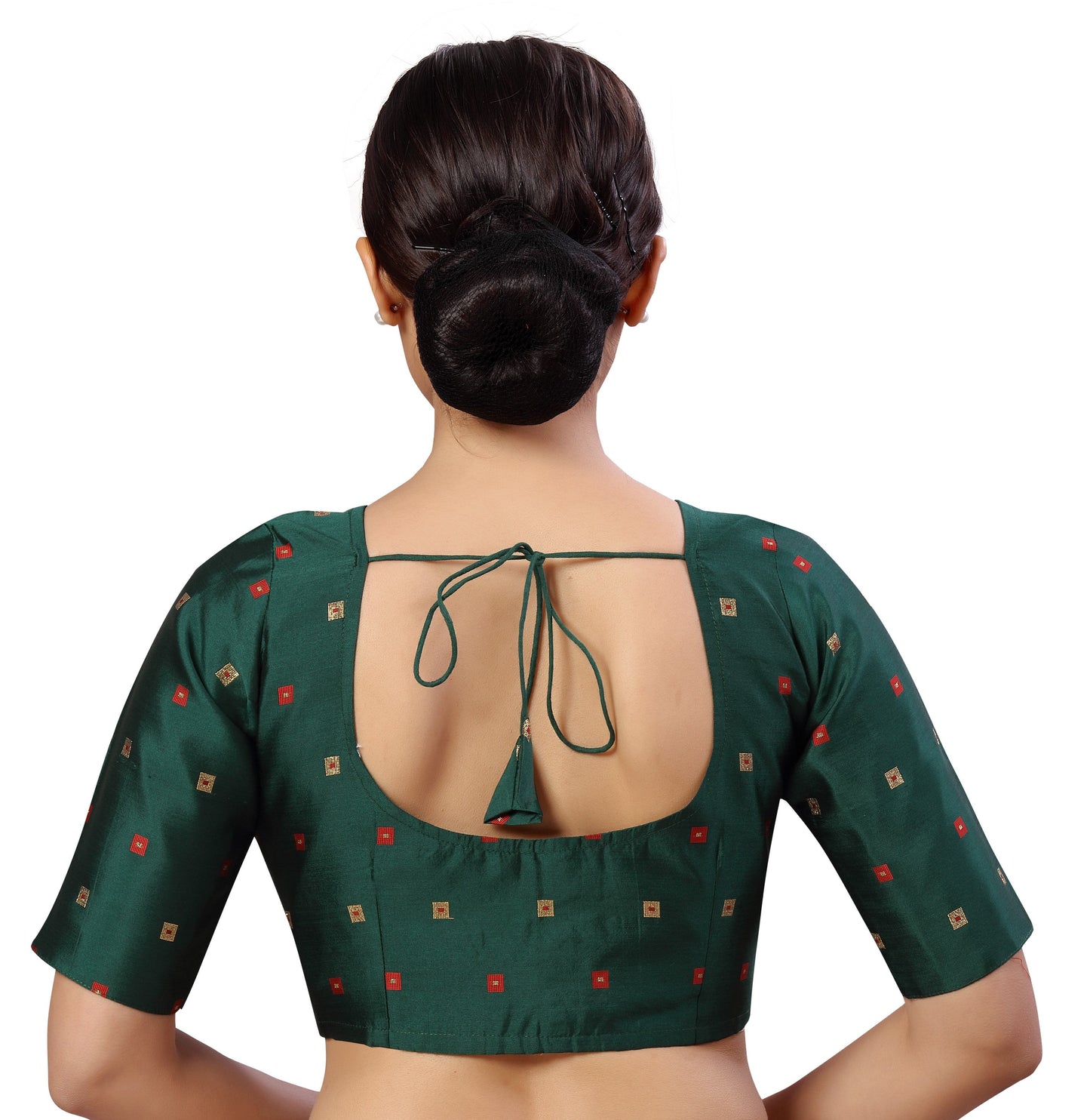 Women's Polyester Faux Silk Saree Blouse
