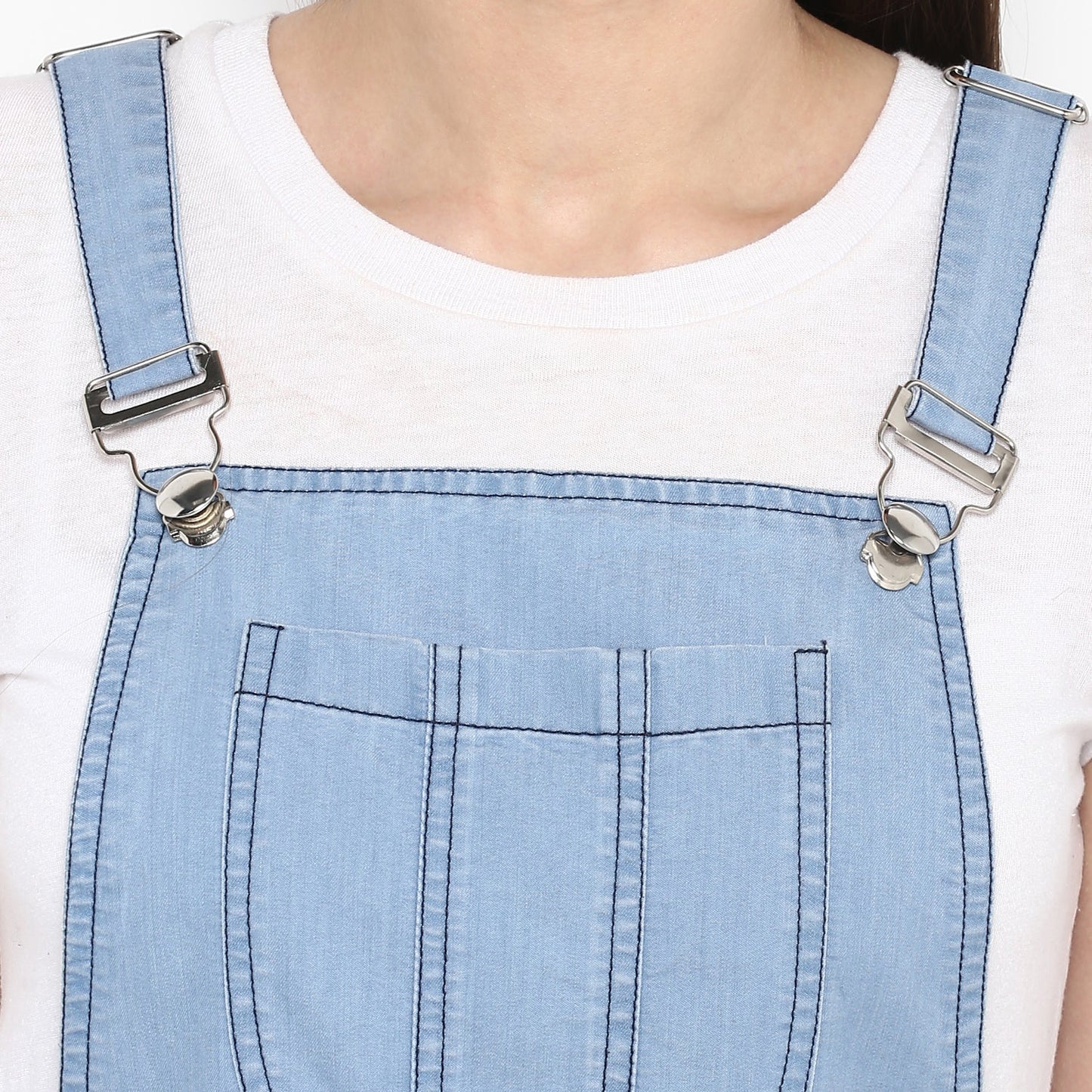 Women's Denim Dungaree Skirt Dress (without inner)