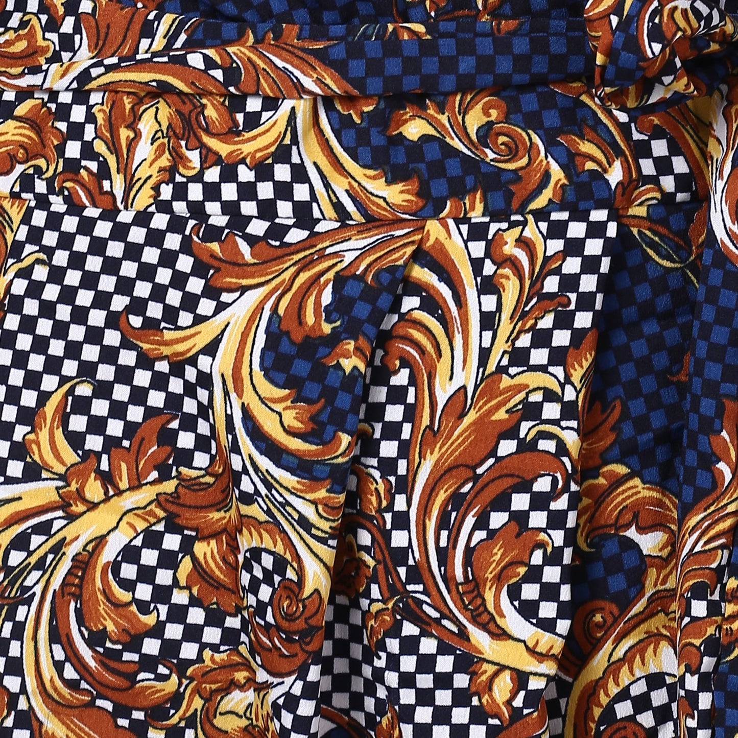 Women's Polyester Printed Jumpsuit with Cold shoulder
