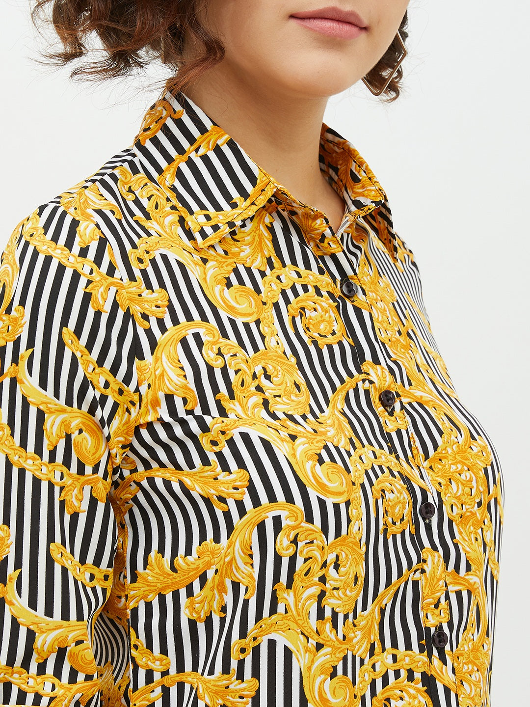 Women's Stripe Printed Shirt