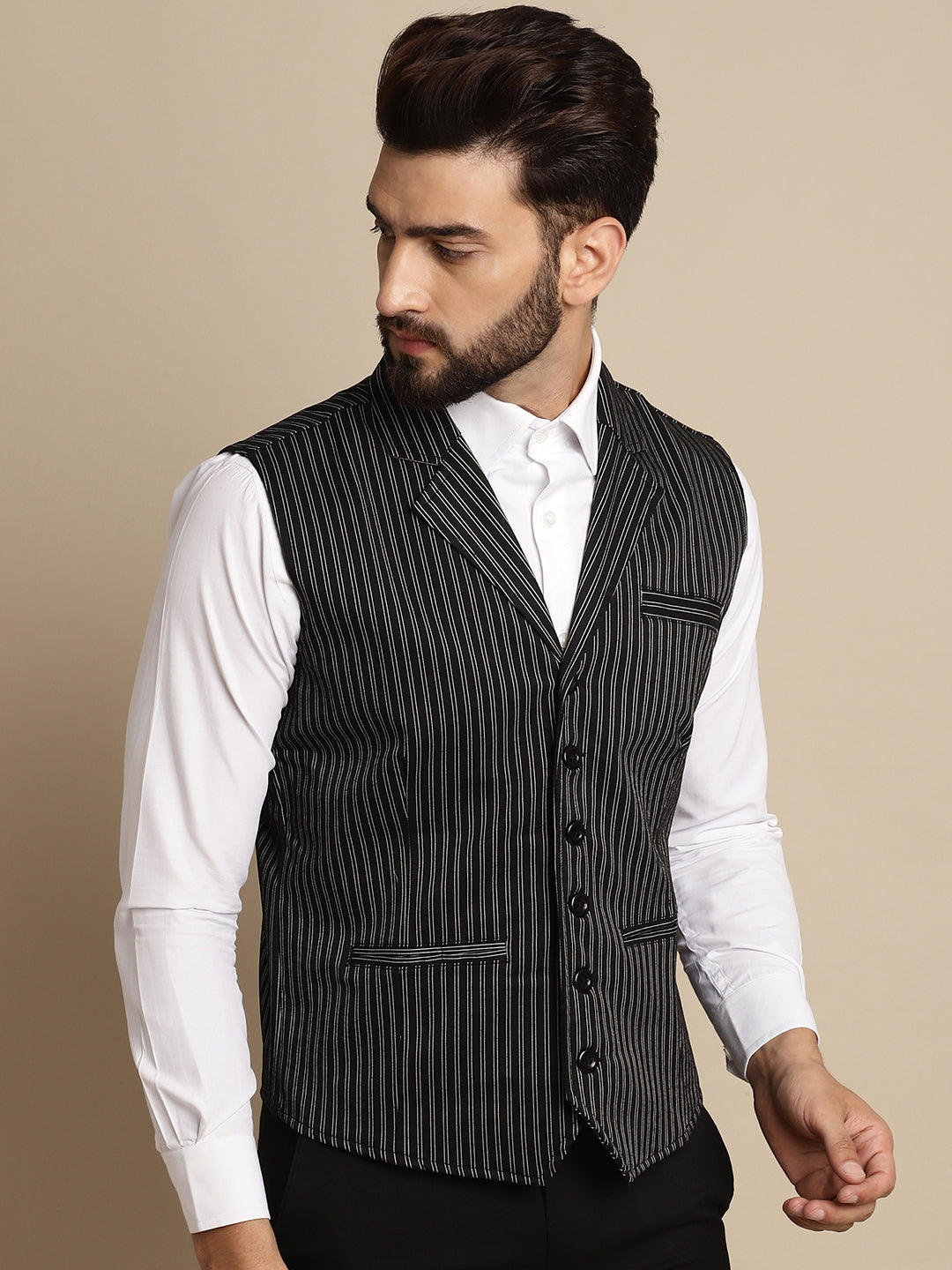 Men's Waistcoat With Notched Lapel