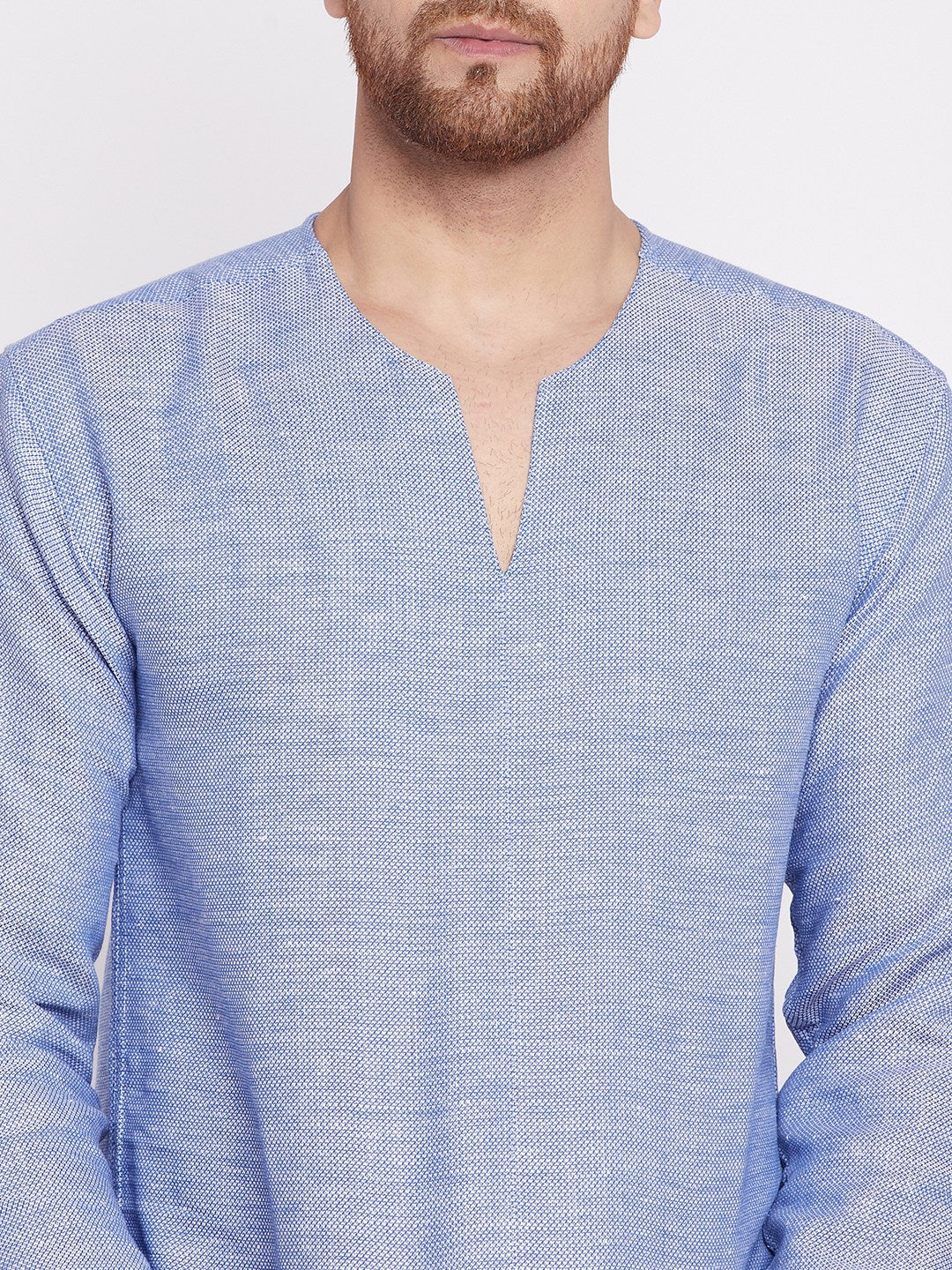 Men's Kurta with Slit Necklin
