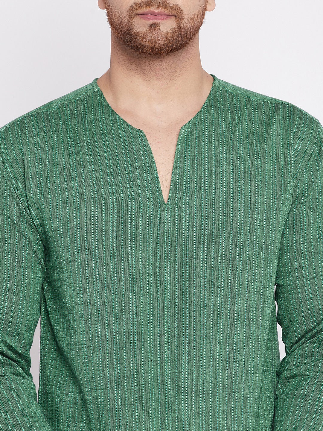 Men's Kurta with Slit Necklin