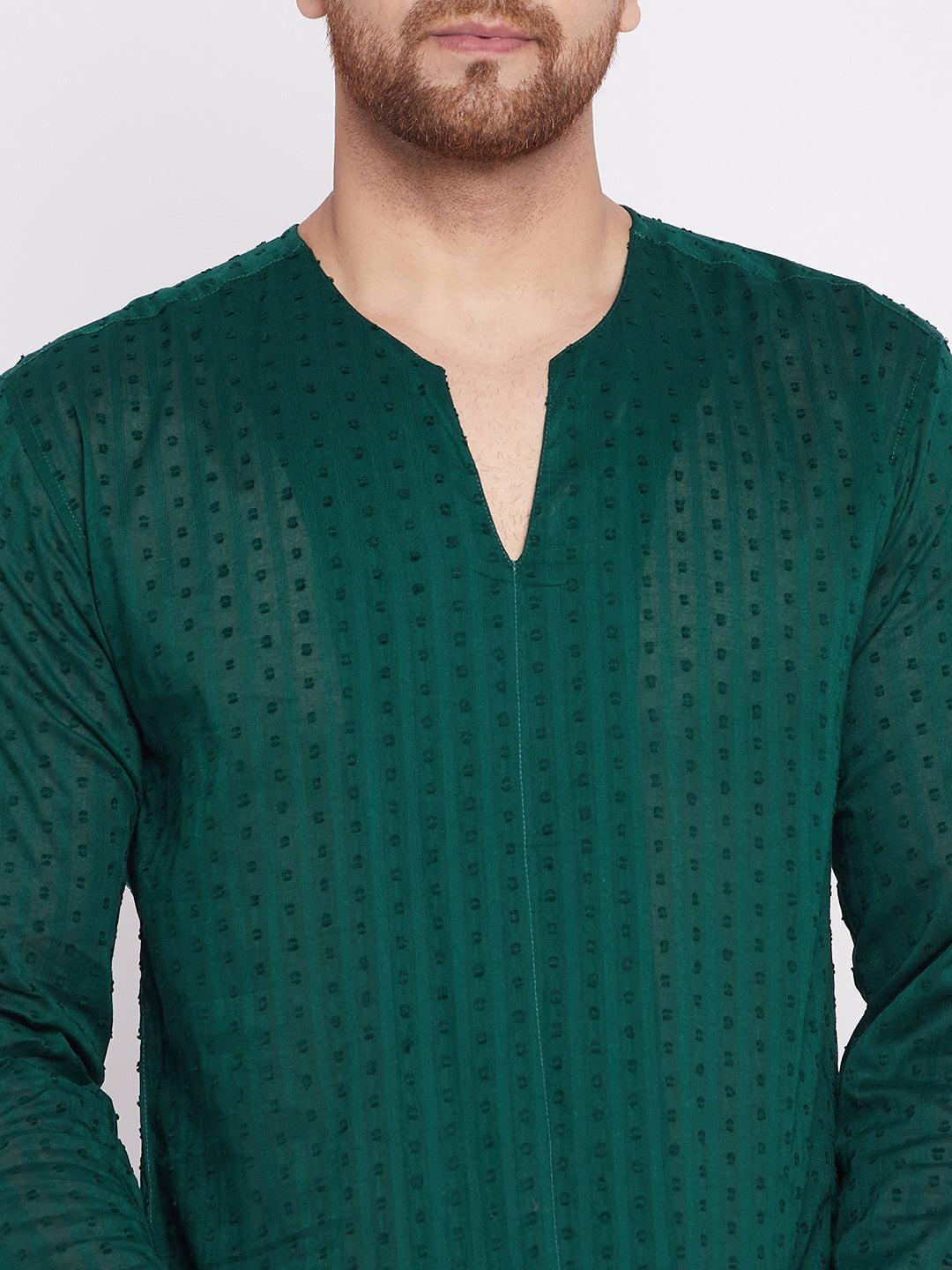 Men's Kurta with Slit Necklin
