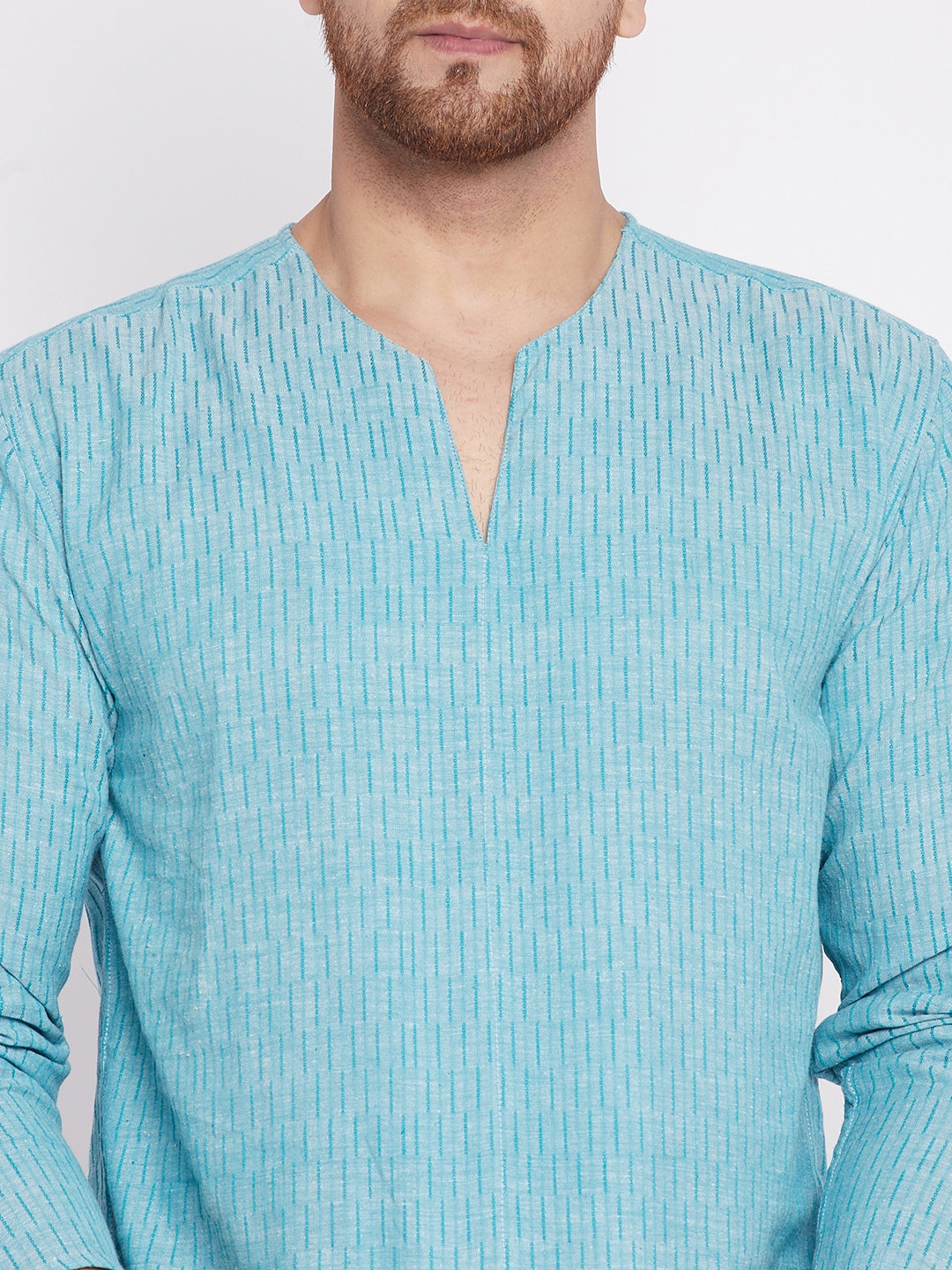 Men's Kurta with Slit Necklin