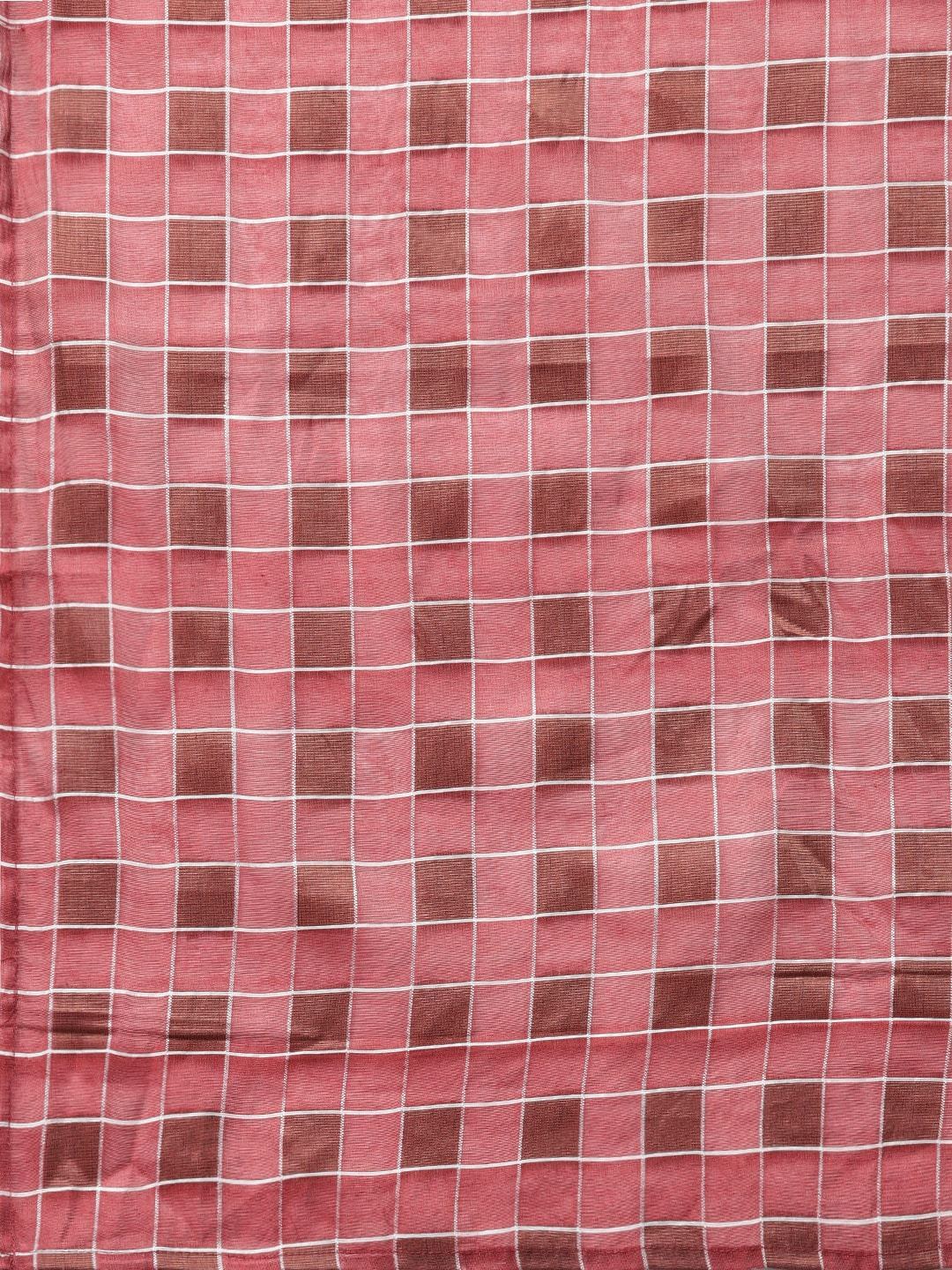 Women's Pink Self Design Kurta with Palazzos & Dupatta