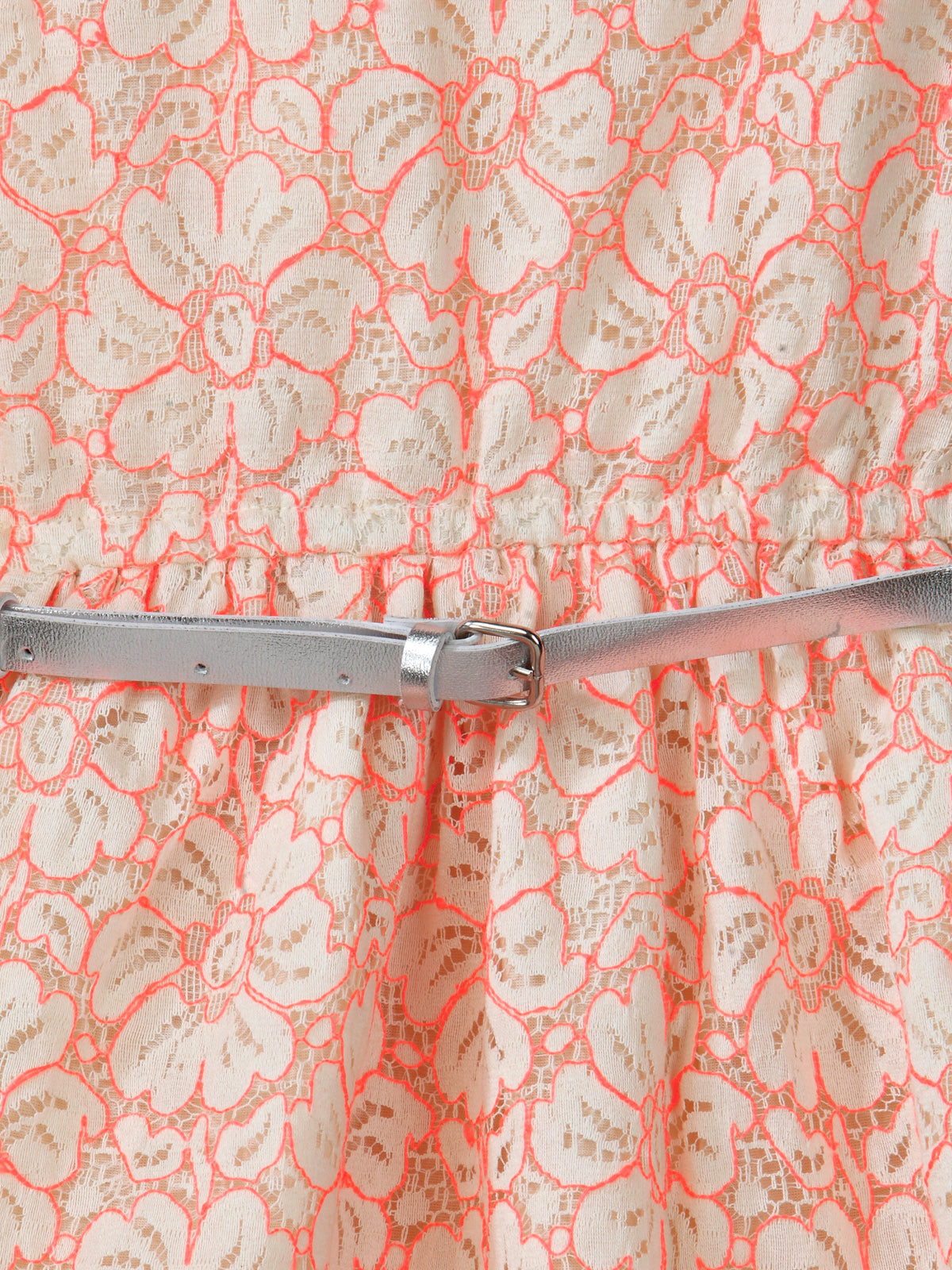 Color_Off White & Neon Orange