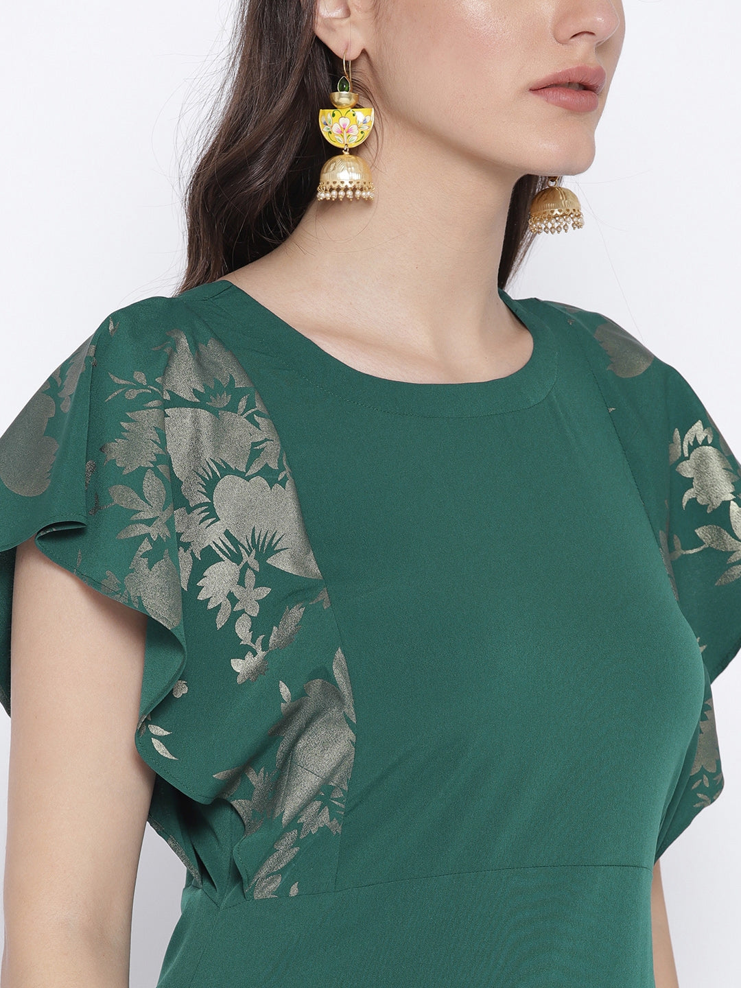 Women's Blue Green Only Kurta Dress