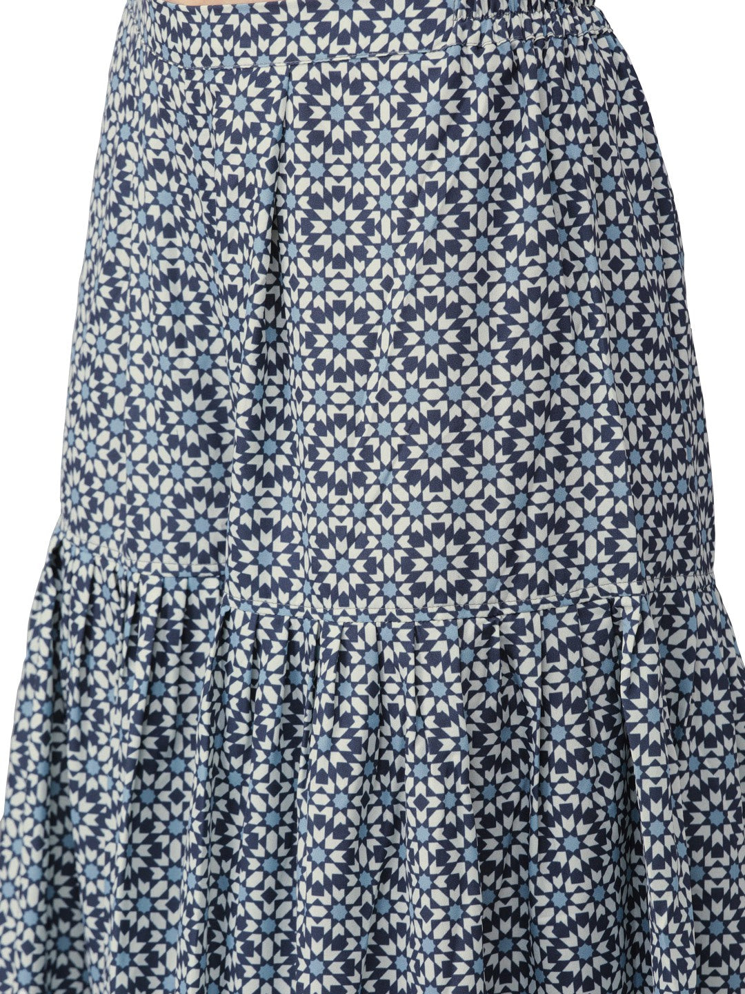 Women's Printed Blue Kurta Set