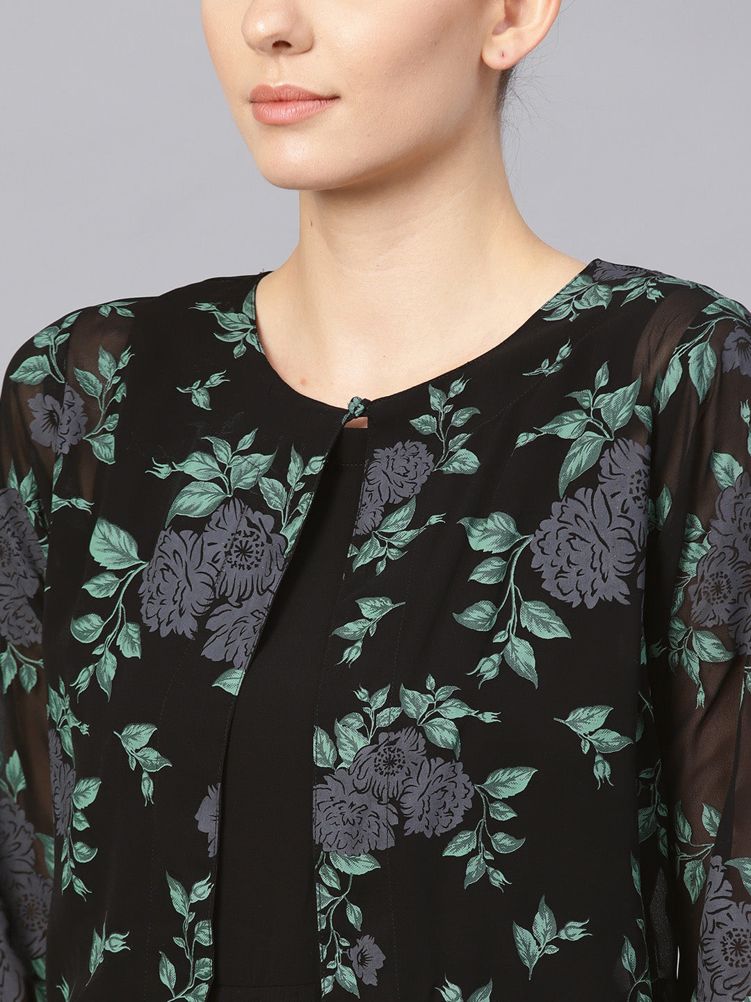 Women's Black A-Line Kurta Sets