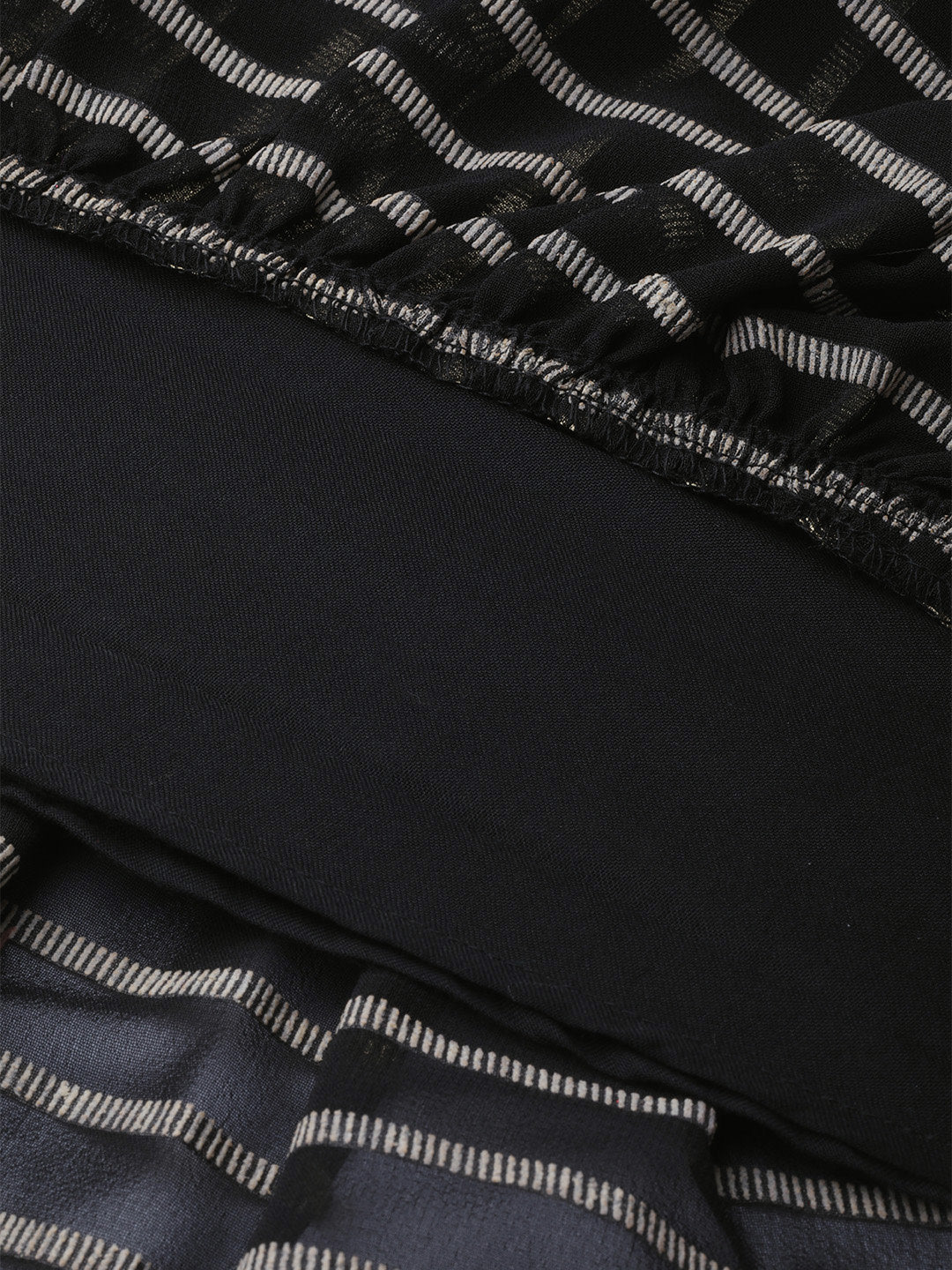 Women's Black Kurta With Trouser