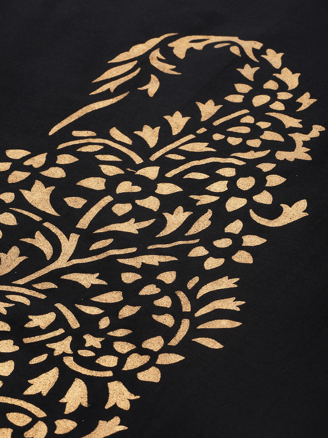 Women's Black Straight Kurta Set