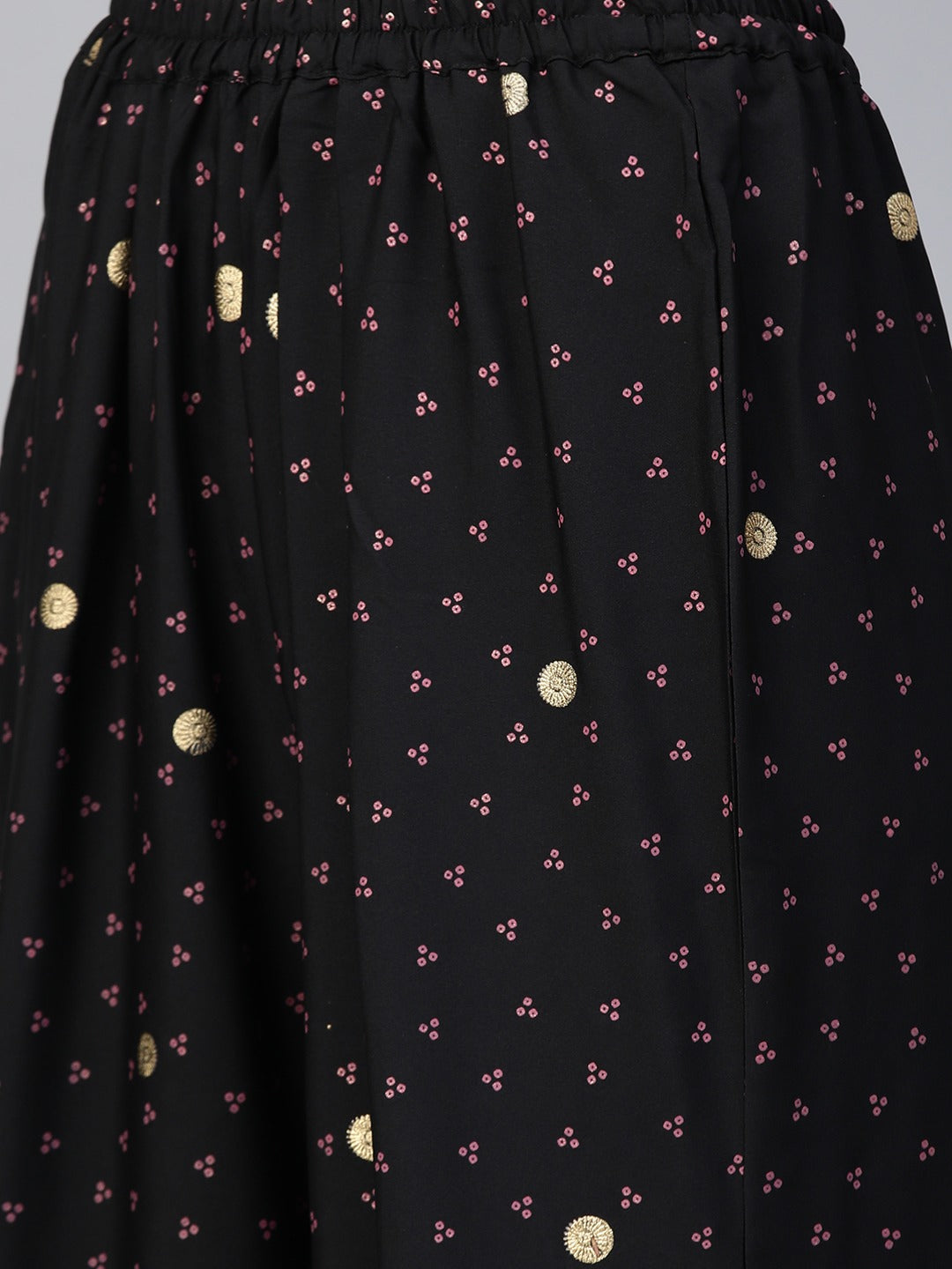 Women's Bandhani Print Anarkali Kurta With Palazzo