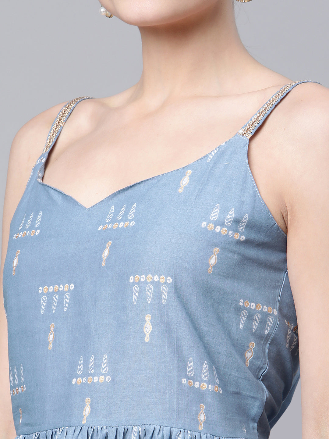 Women's Pastel Blue Tunic By Ahalyaa-