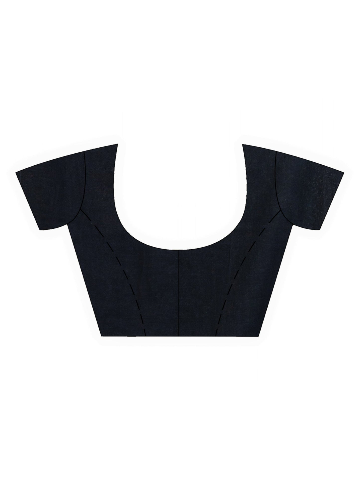 Women's Black Handwoven Cotton Jamdani handloom Saree