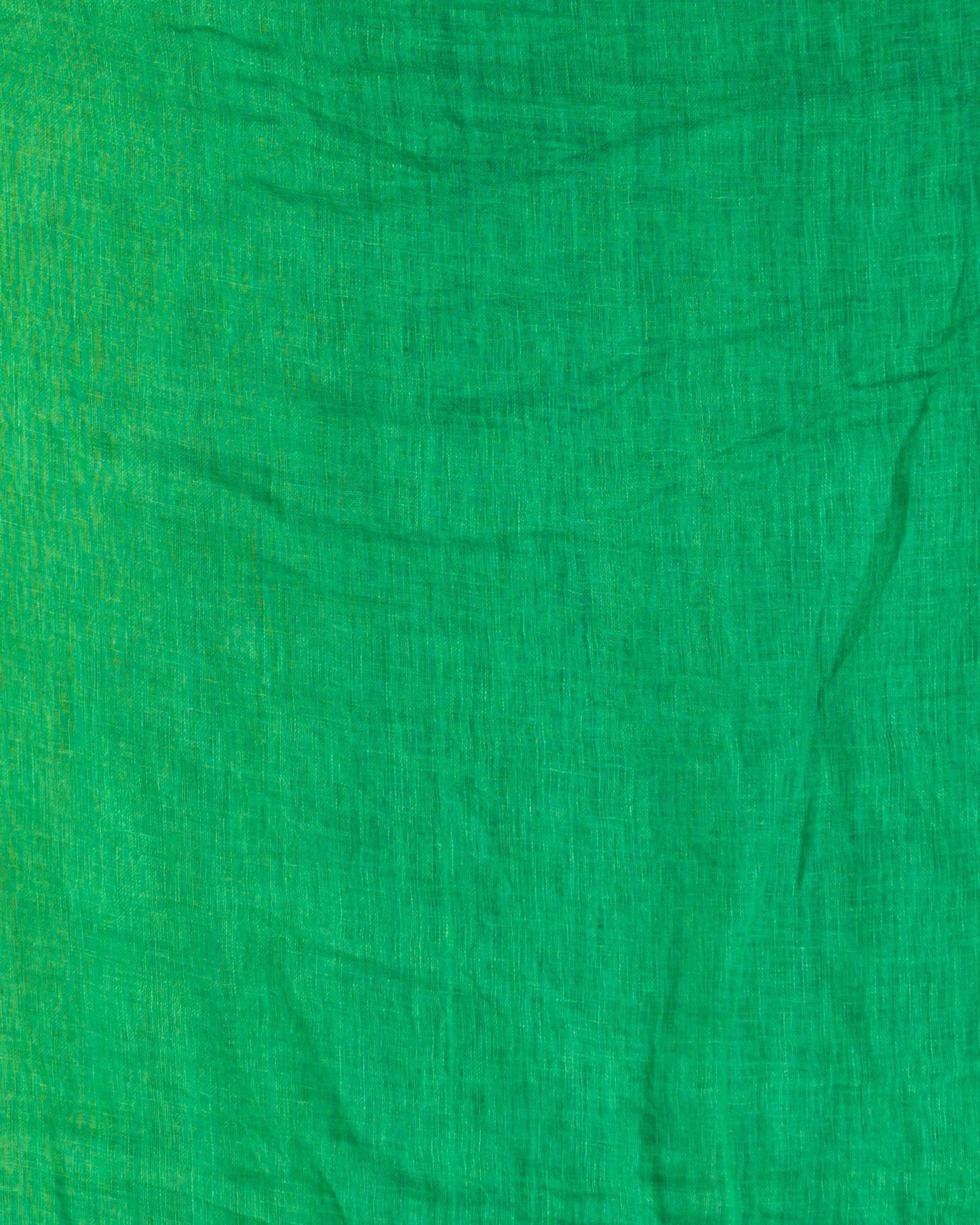 Women's Green Linen jamdani saree