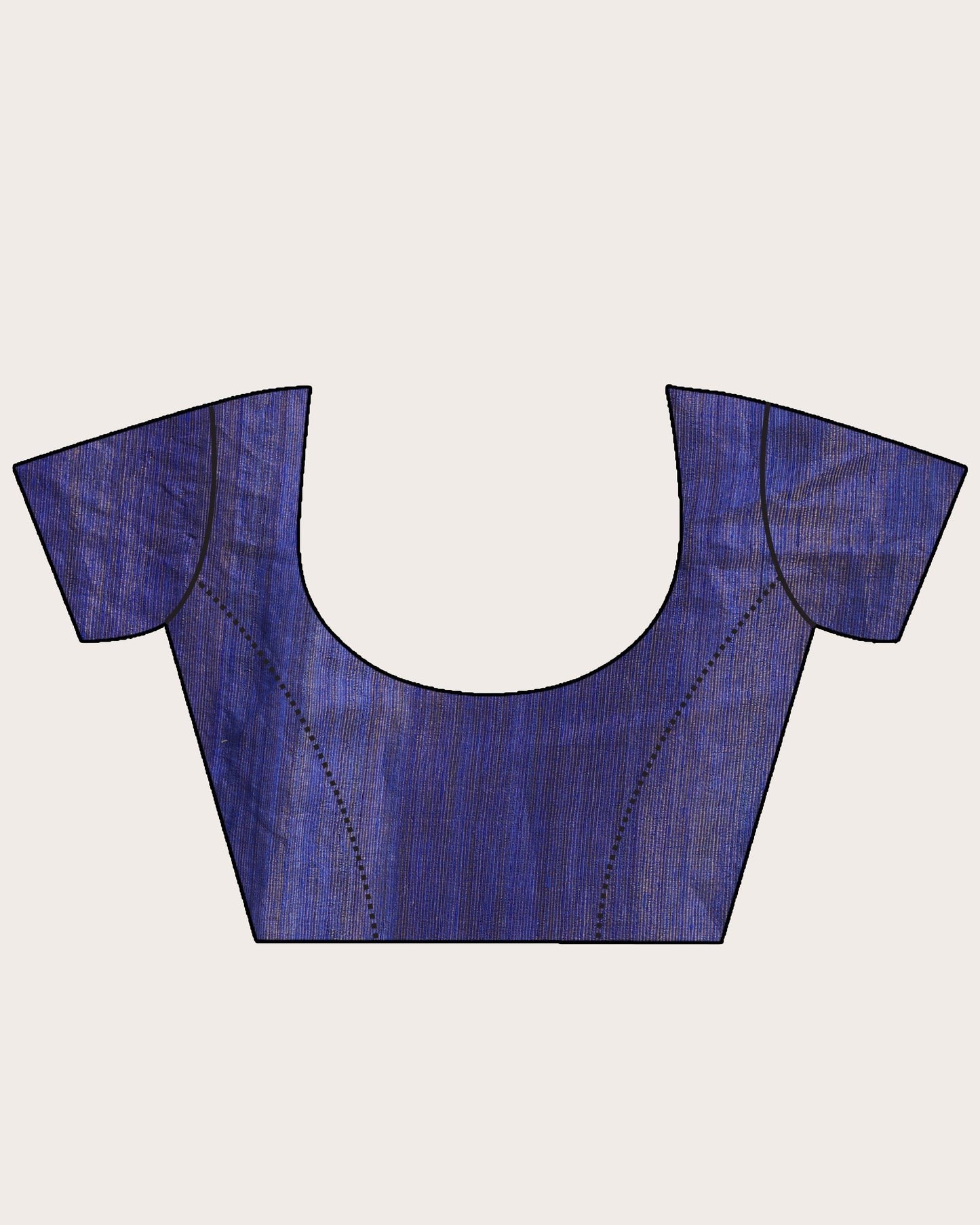 Women's Royel Blue Matka Silk Handloom Traditional Jamdani Saree