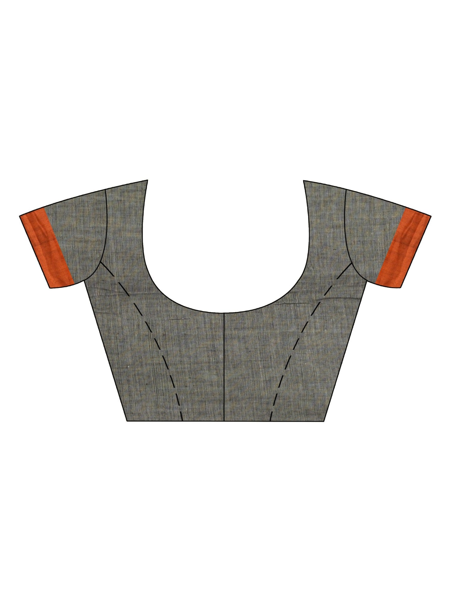 Women's Grey cotton Jacquard jamdani saree
