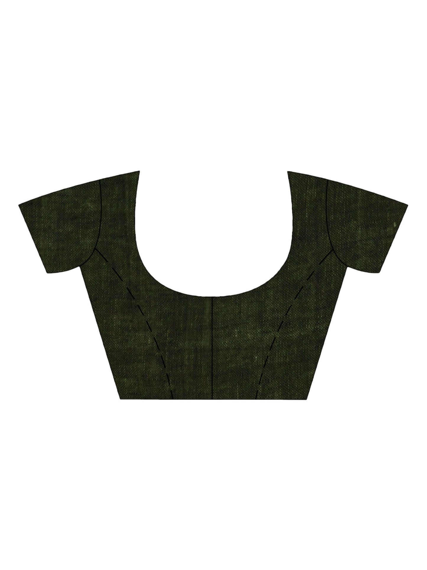 Women's Gorillaz green linen harmonium design handloom saree