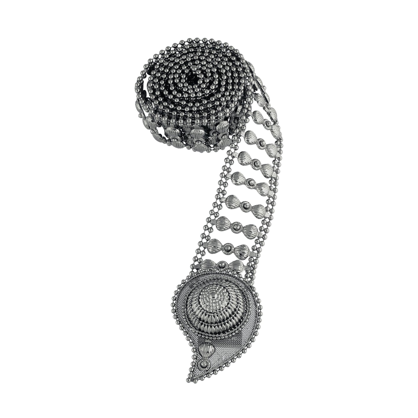 Women's 18k Gold Plated Ethnic Kundan Studded Kamarband