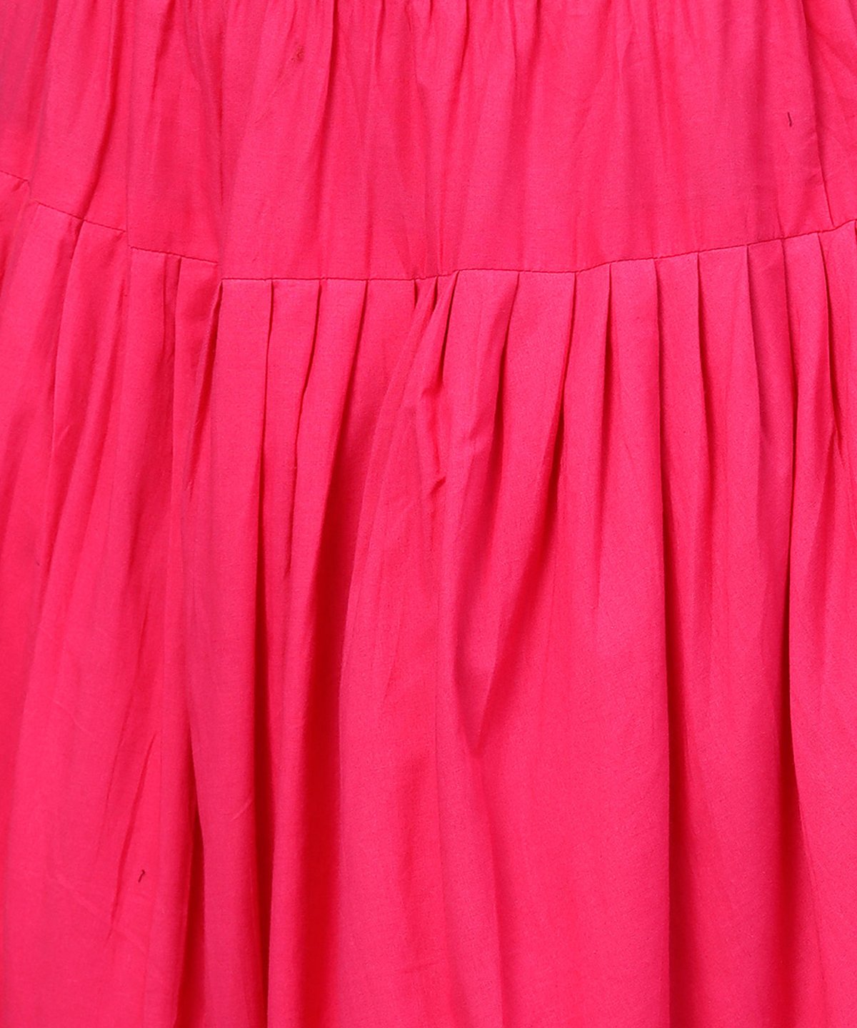 Women's Solid Rani Pink Ankle Length Cotton Dhoti Pant