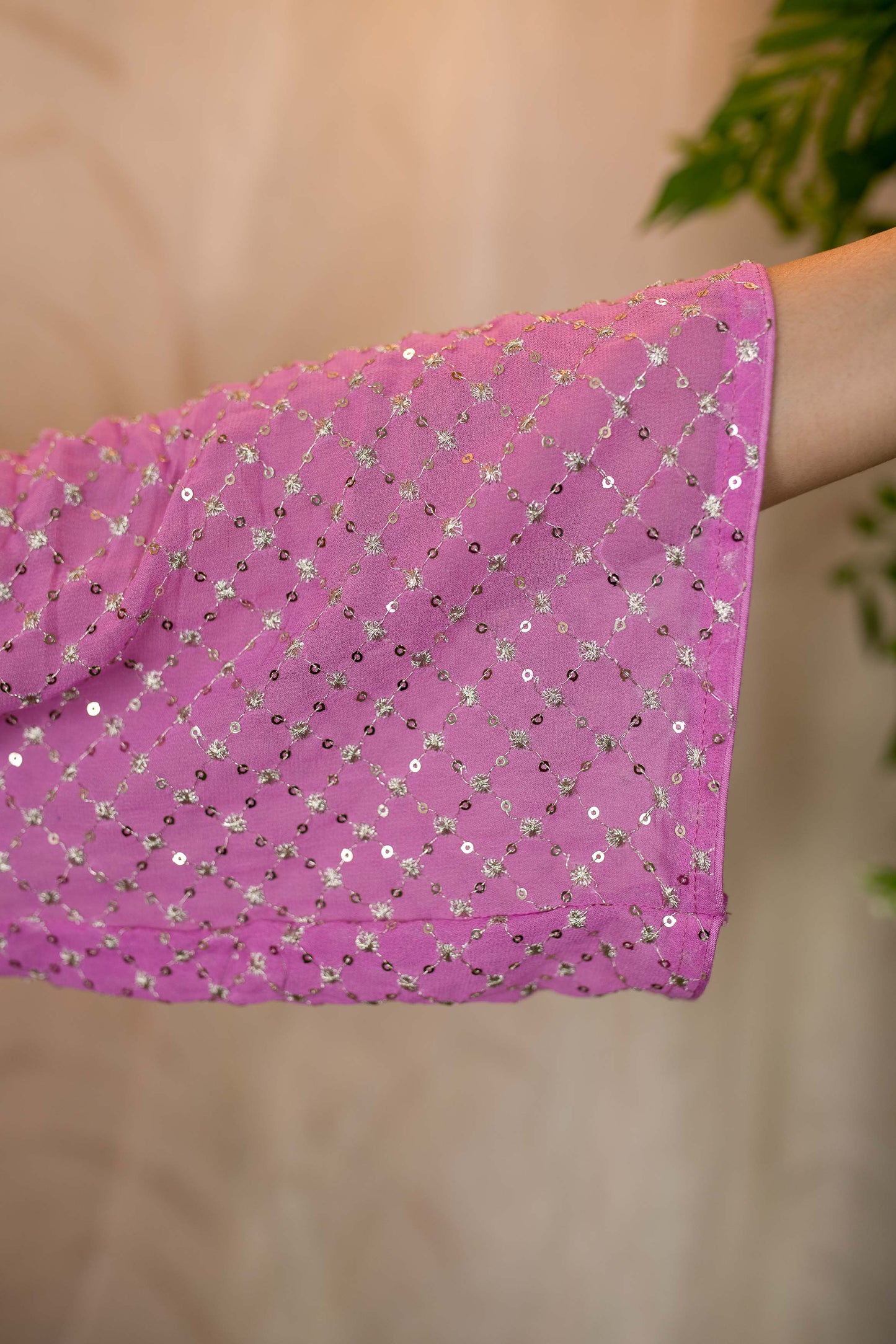 Women's Lavender Pink Flared Anarkali