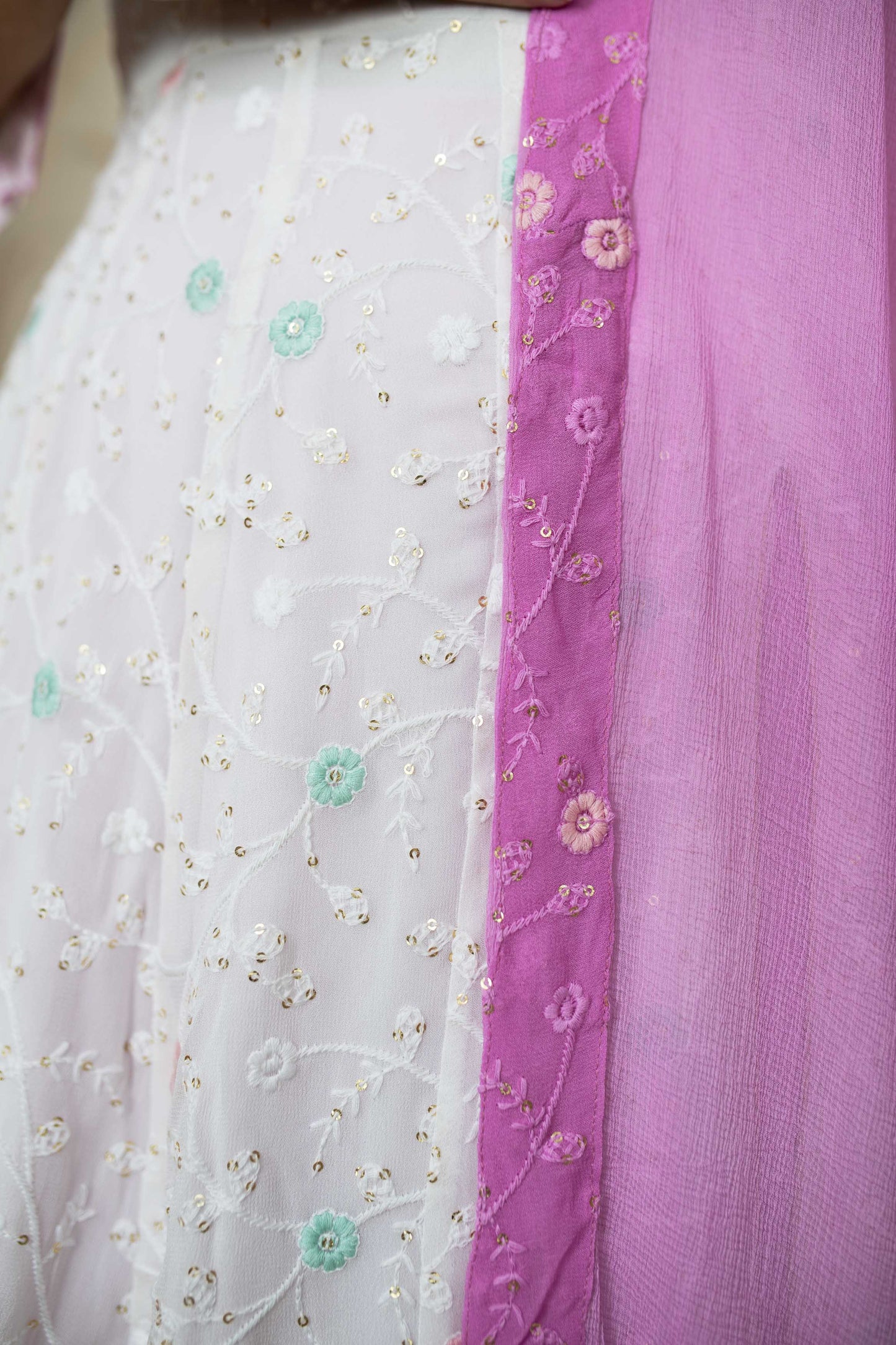Women's White And Lavender (3pcs set) - Anarka