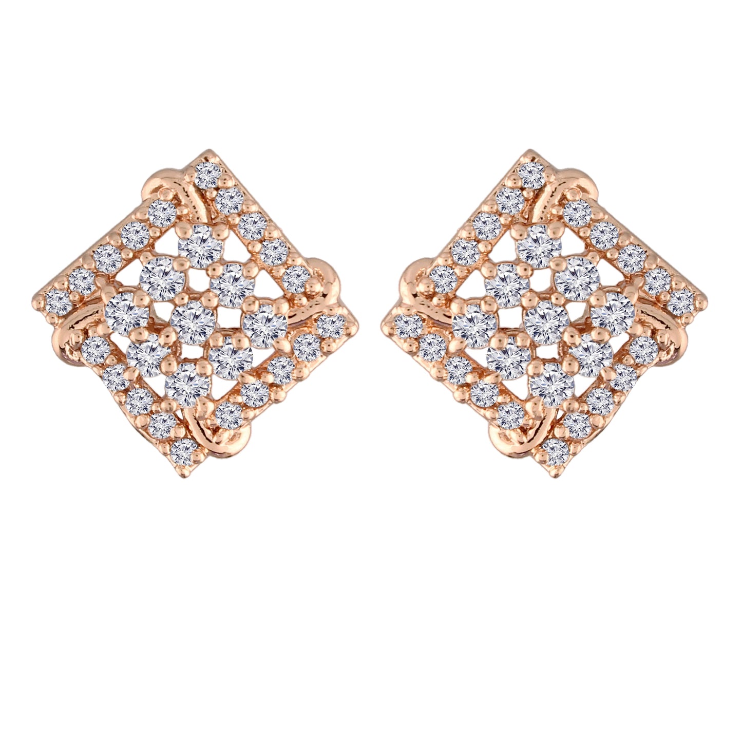 Women's  Crystal AD Stone Stud Earrings for Women