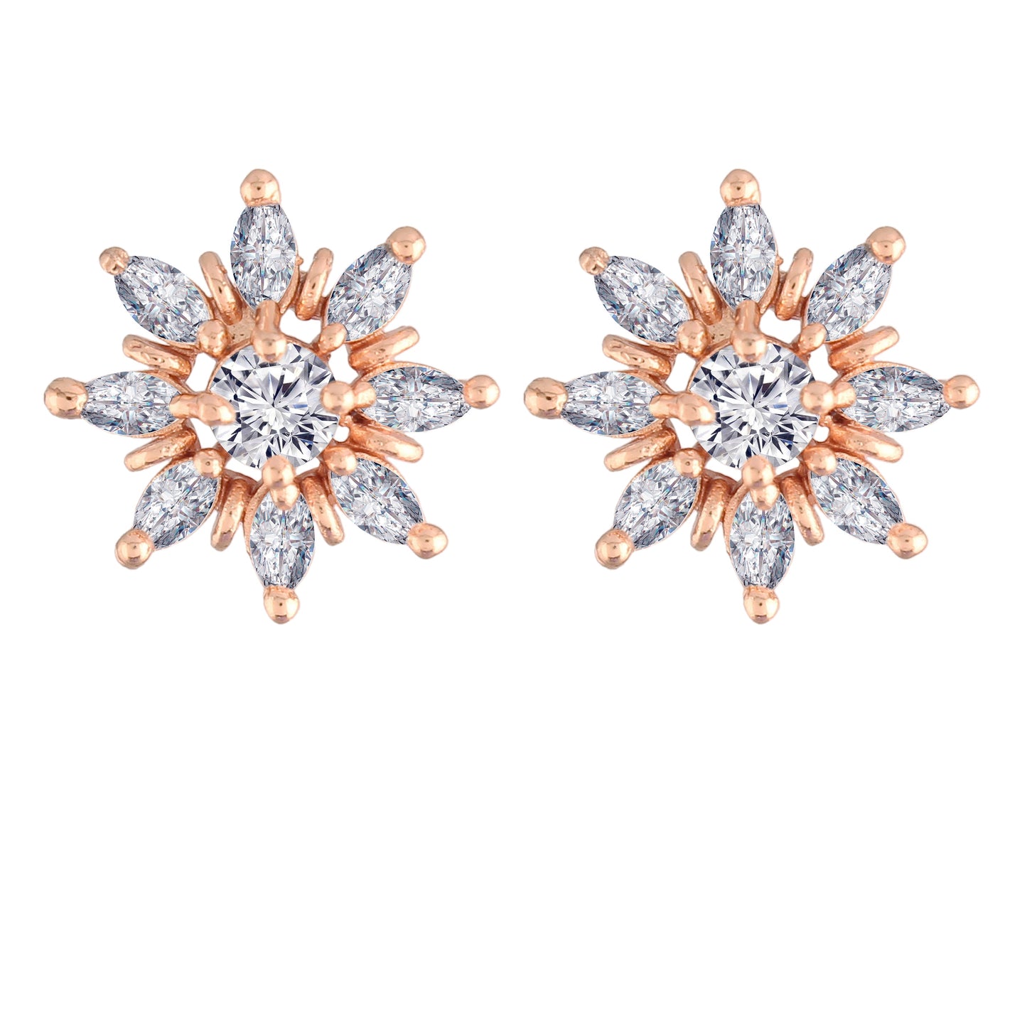 Women's  Crystal AD Stone Stud Earrings for Women