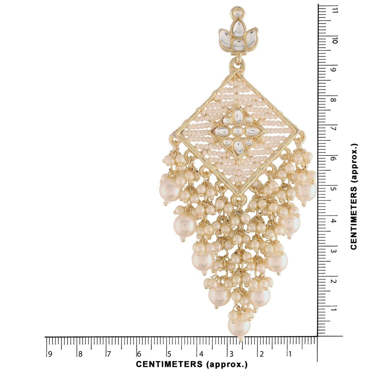 Women's Kundan Pearl Dangle EarringsÂ