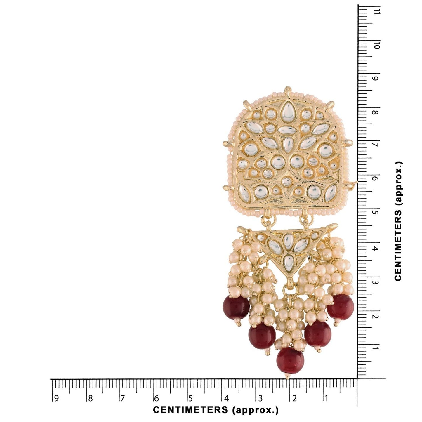 Women's Kundan Pearl Dangle EarringsÂ