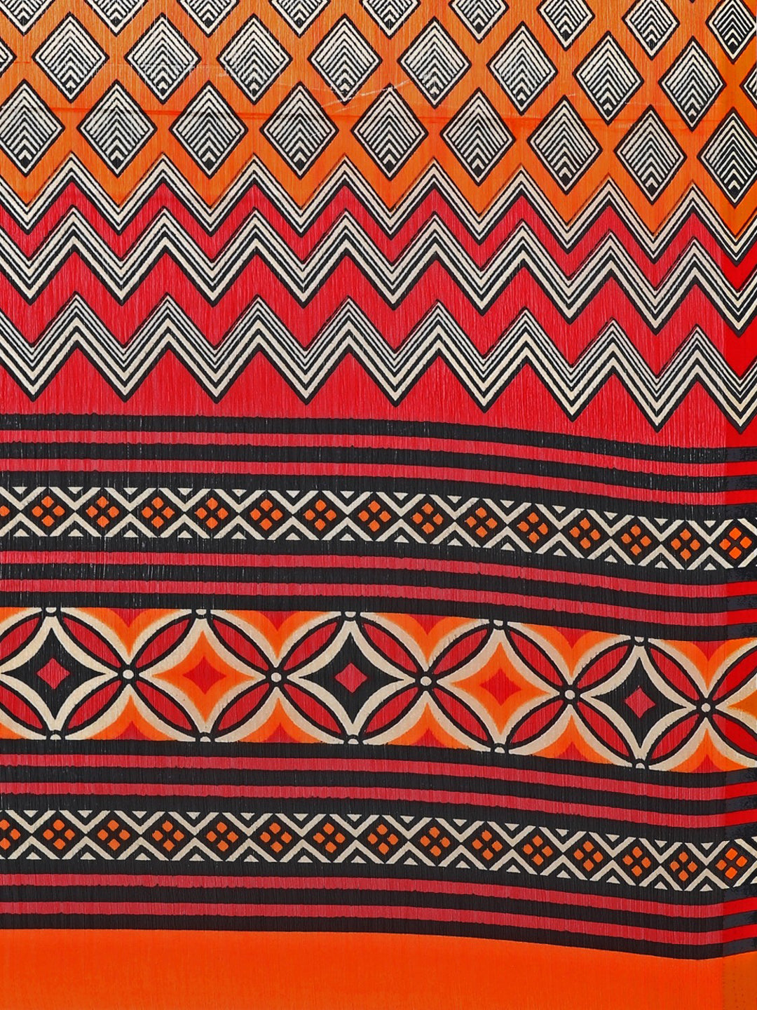 Women's Multicolor Chiffon Printed Saree