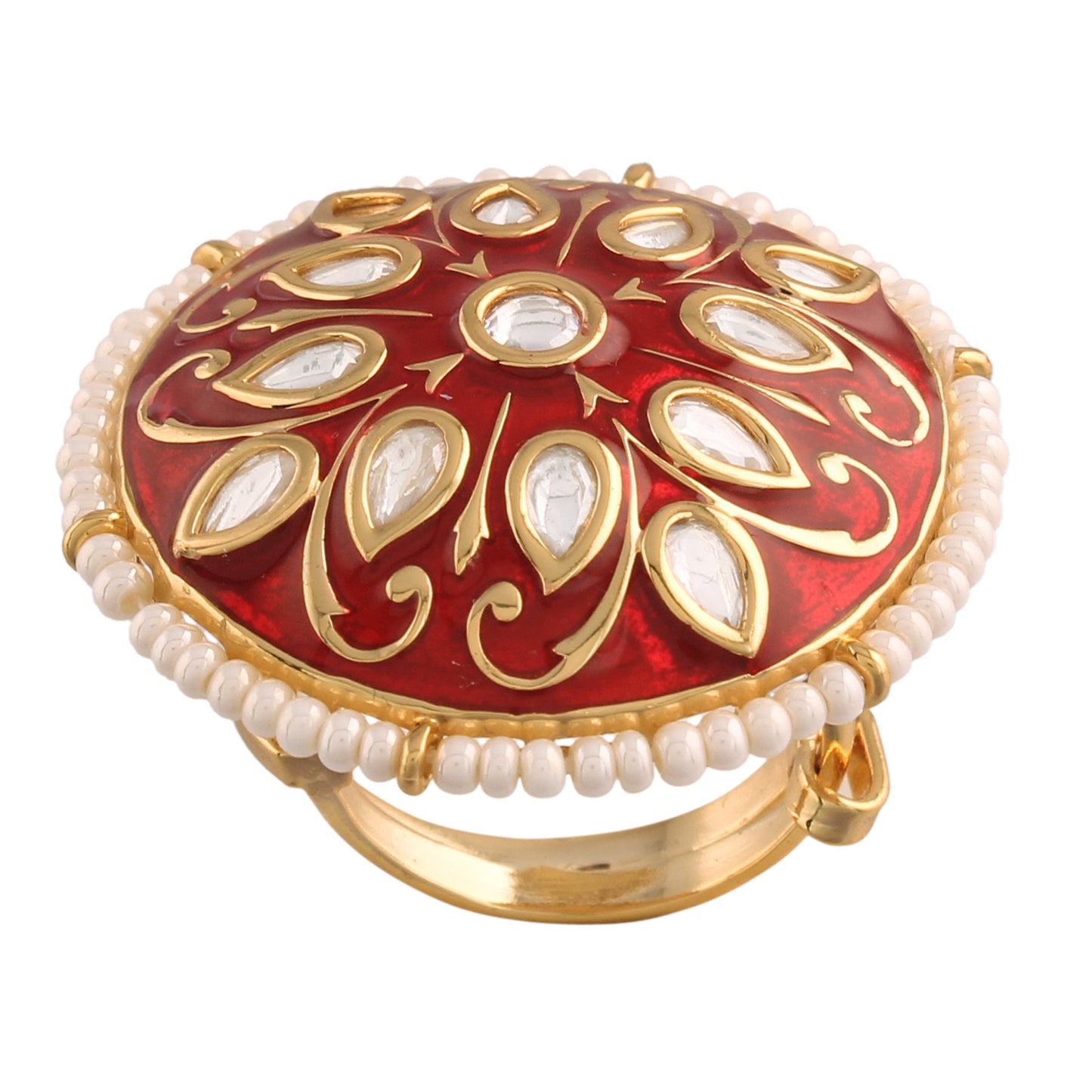 Women's Tradtional Meenakari finger ring
