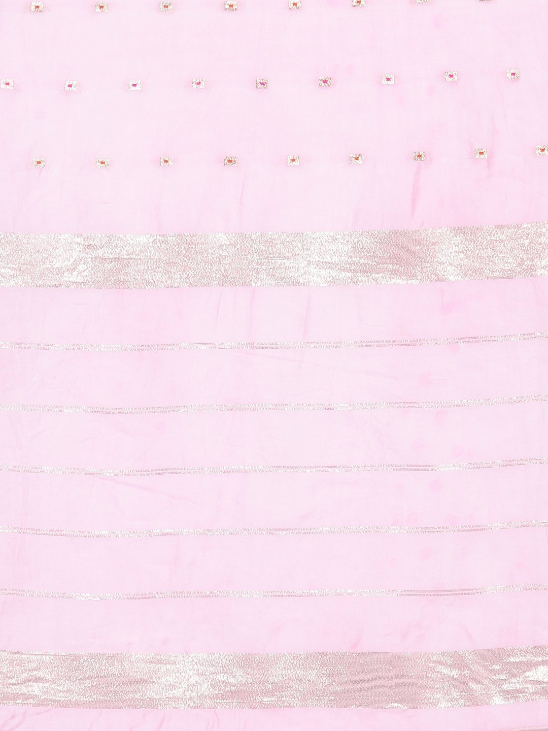 Women's Pink Cotton Silk Printed Casual Dupatta