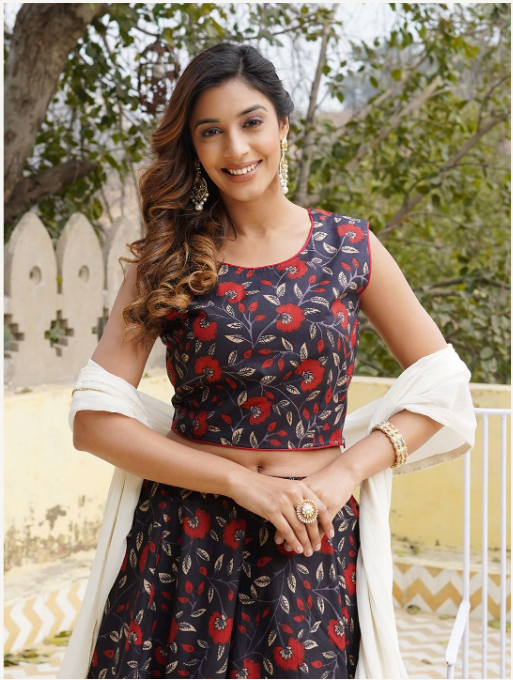 Women's Black Cotton Kurta Set