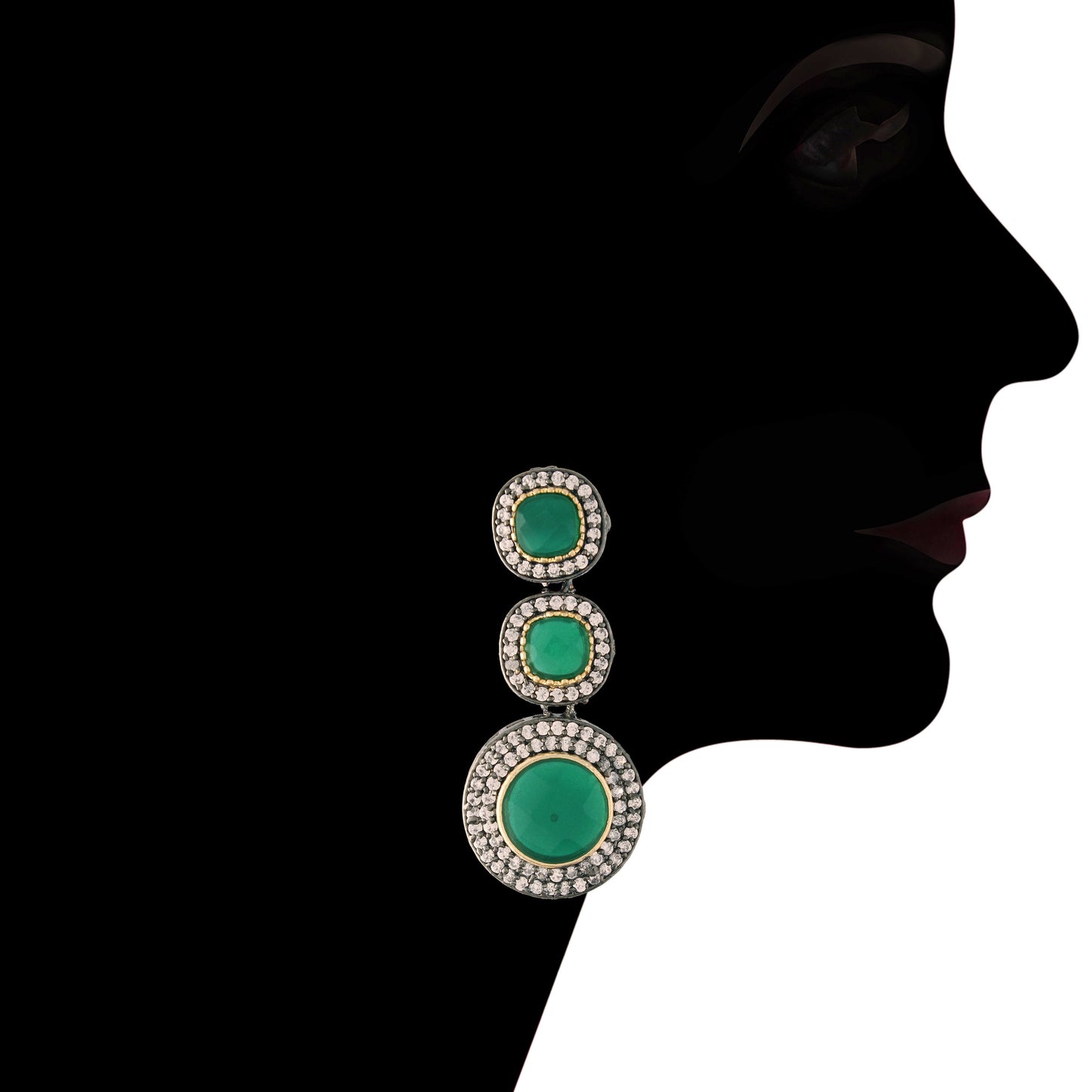 Women's 18K Gold Plated Traditional Kundan & Pearl Studded Choker Set - I Jew