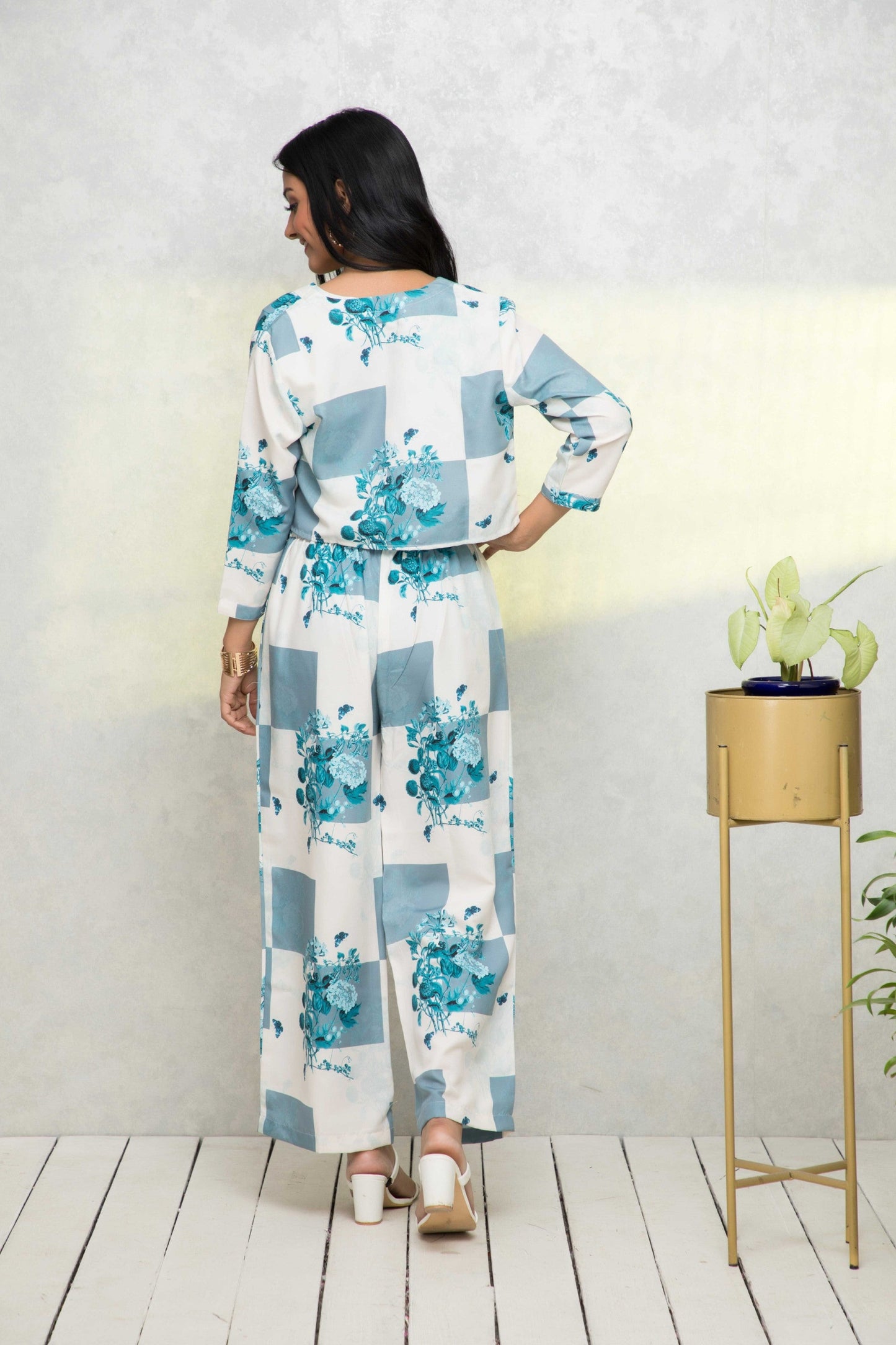 Women's Multi Printed Summer Checks Co-Ords