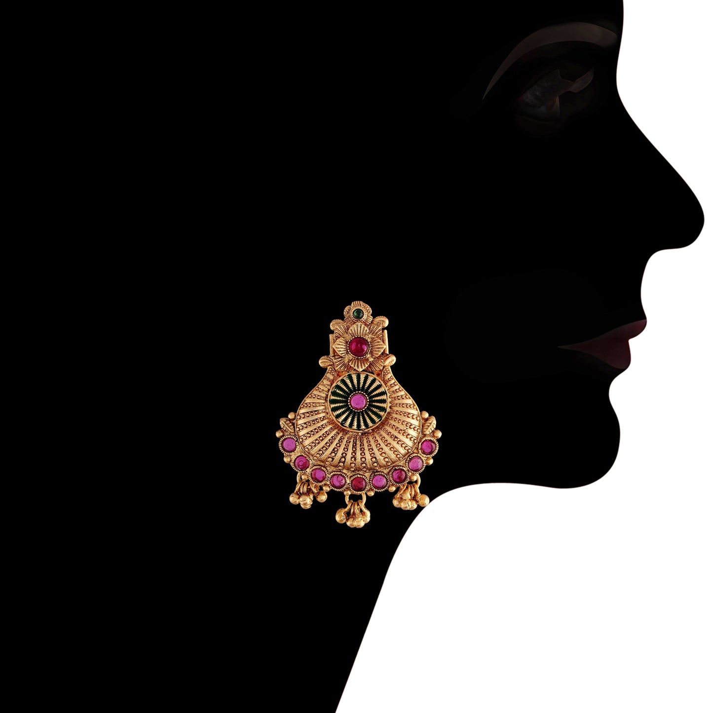 Women's Traditional Temple Choker Necklace Jewellery SetÂ