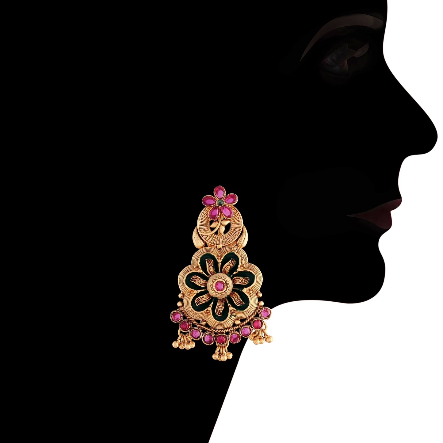Women's Traditional Temple Choker Necklace Jewellery SetÂ