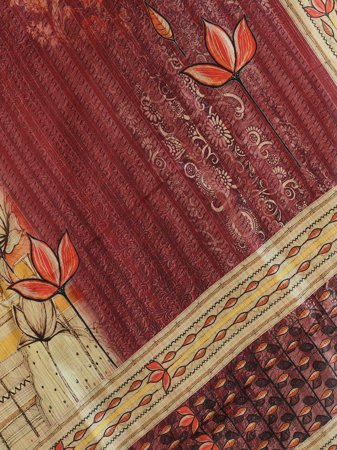 Women's Multi Printed Casual Silk Blend Dupatta