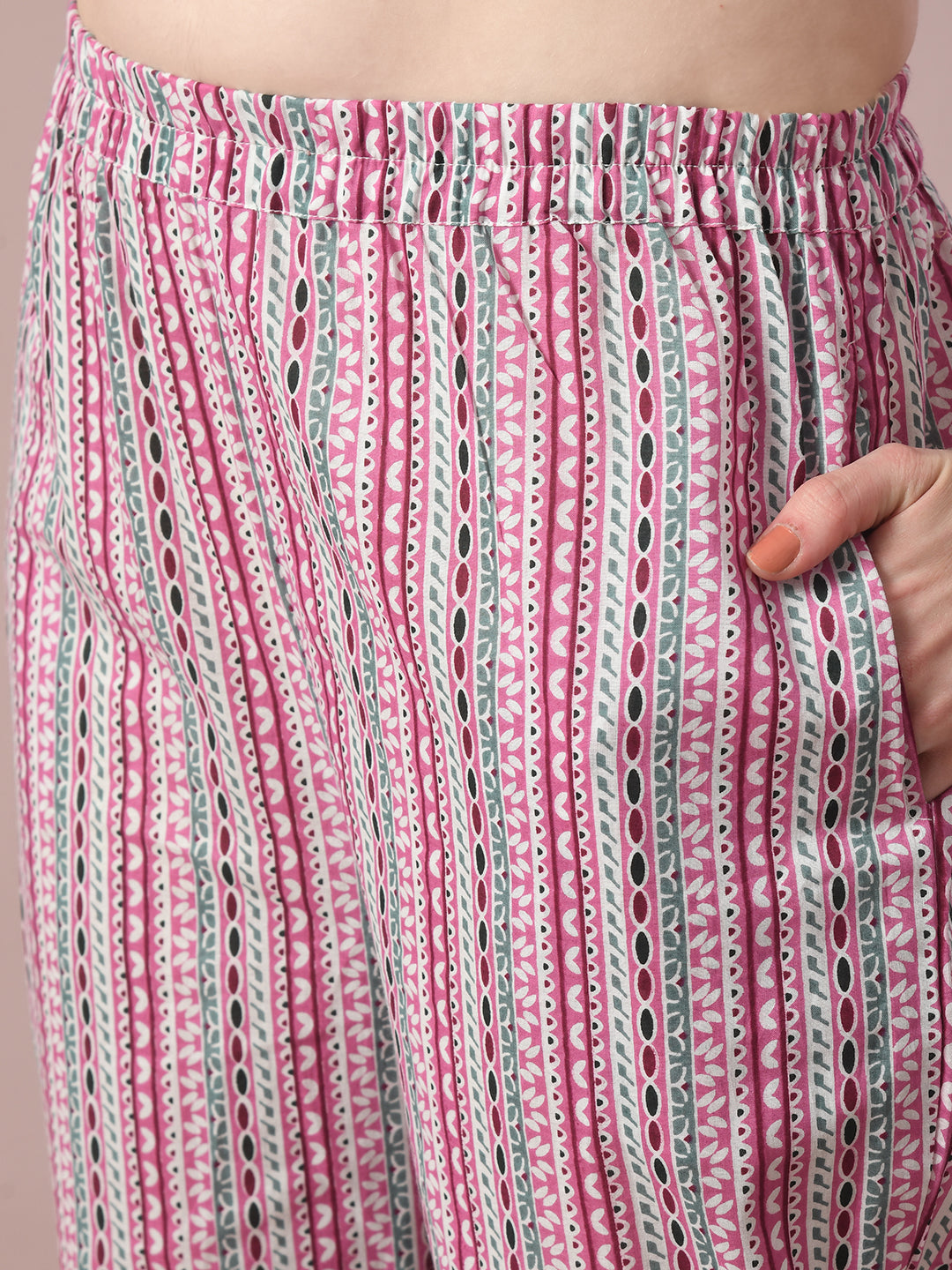 Women's Multi Printed Cotton Straight Party Kurta Sets