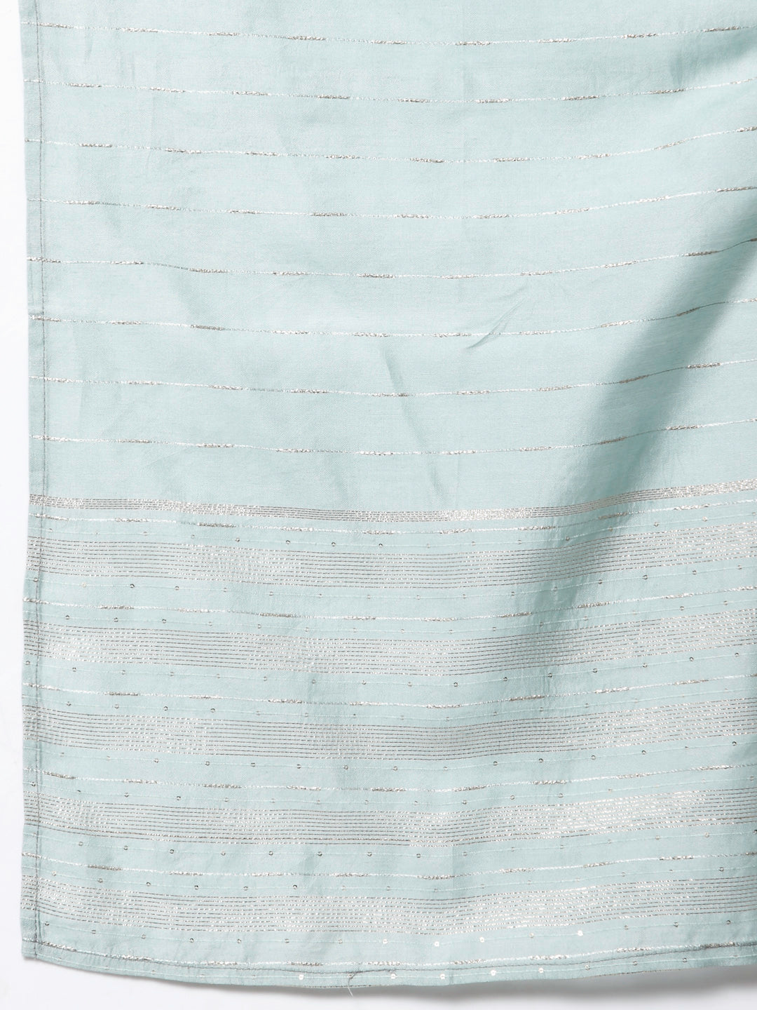 Women Light Blue Silk Blend Suit Set by Myshka (