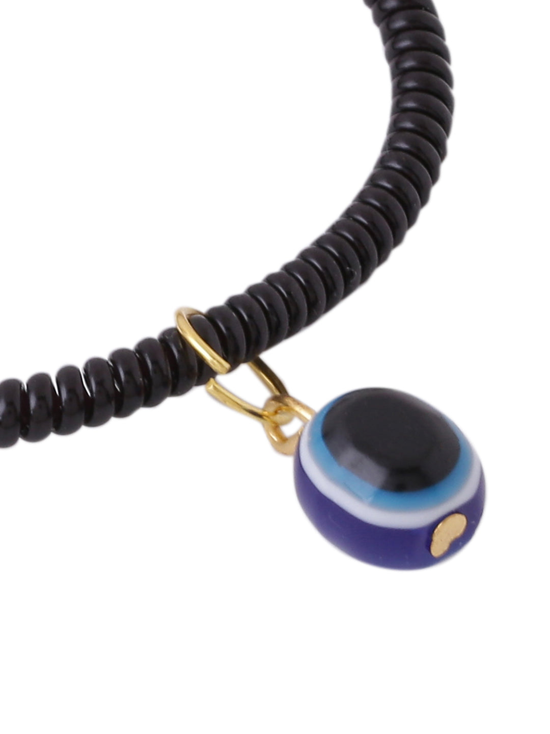 Set Of 2 Black Evil Eye Rakhi With Roli Chawal