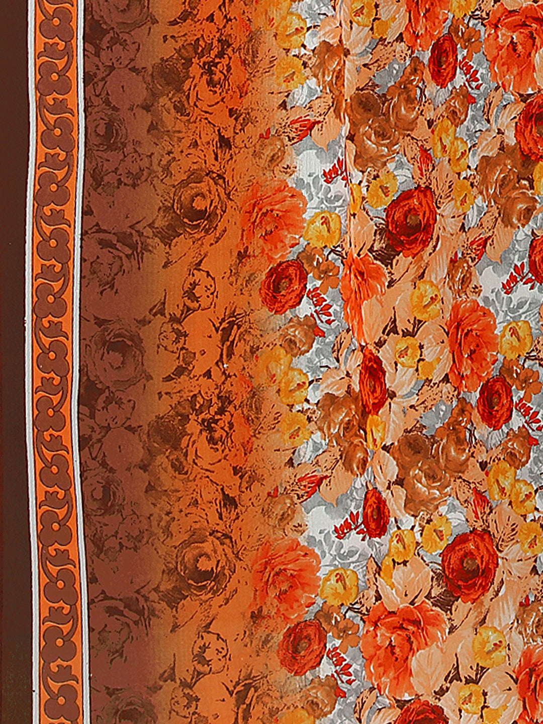 Women's Multicolor Georgette Printed Saree